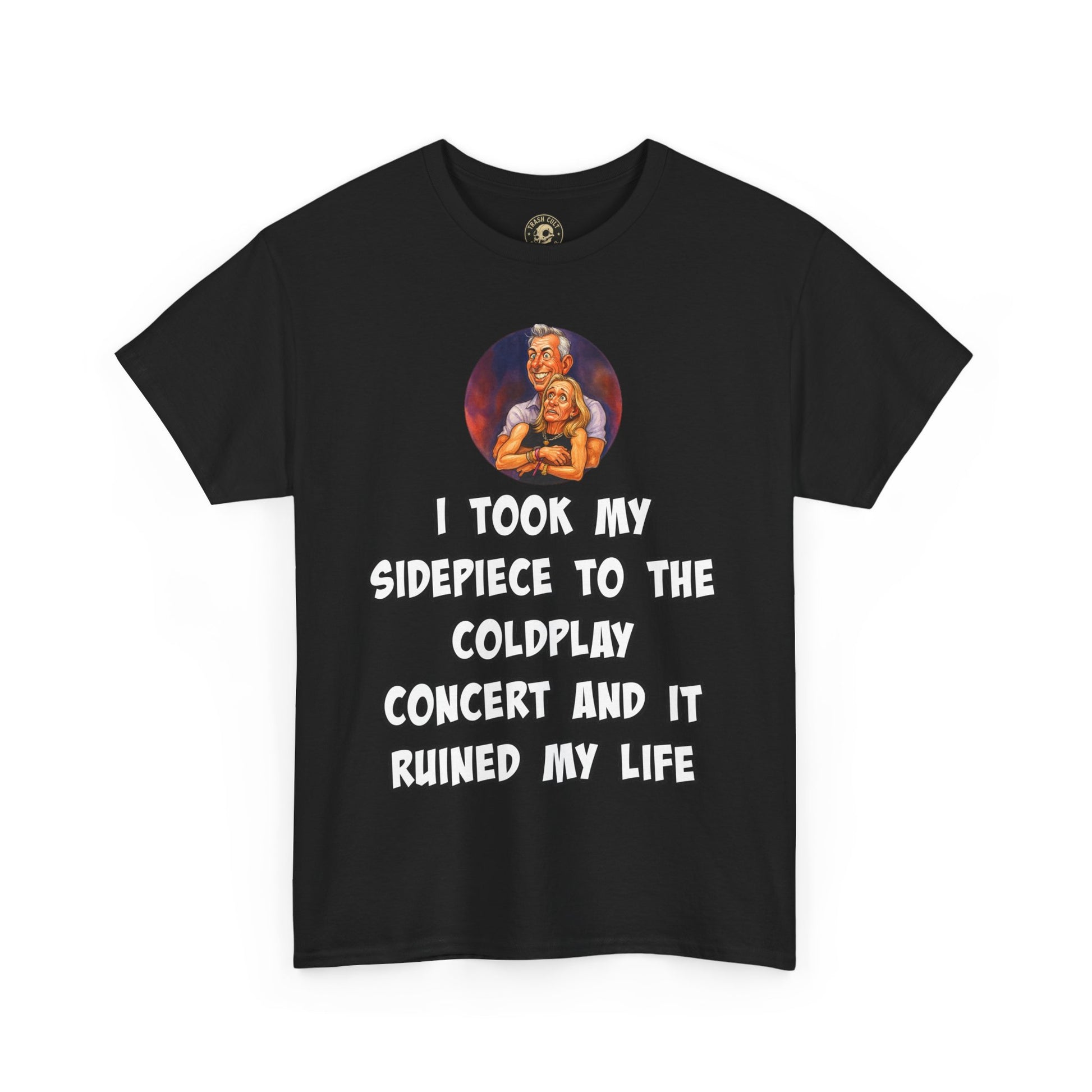 Funny CEO Concert Shirt – “I Took My Sidepiece to the Coldplay Concert” Meme Tee – Gildan 5000