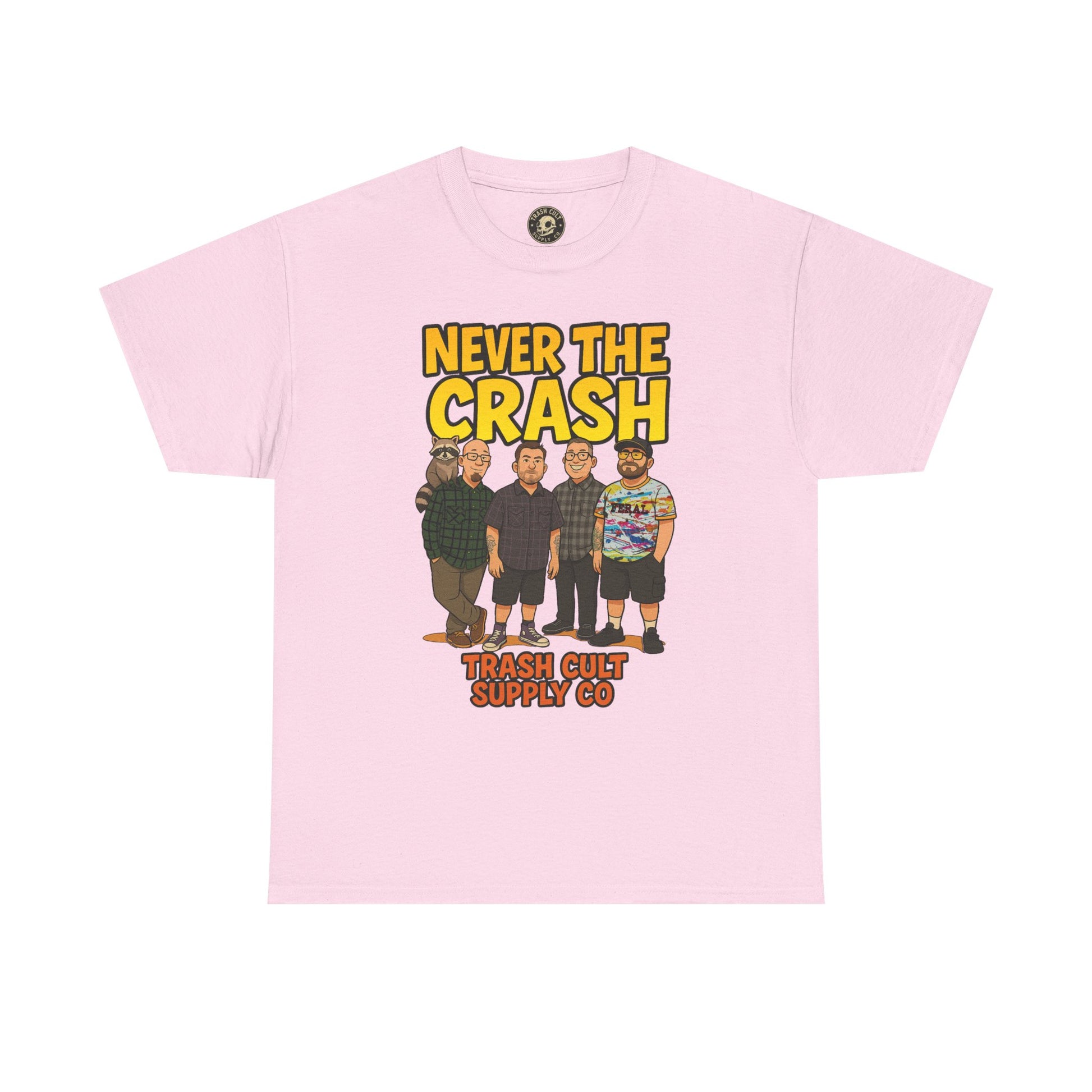 Never The Crash Band Shirt – Bold Graffiti Logo Tee - EXCLUSIVE | Gildan 5000