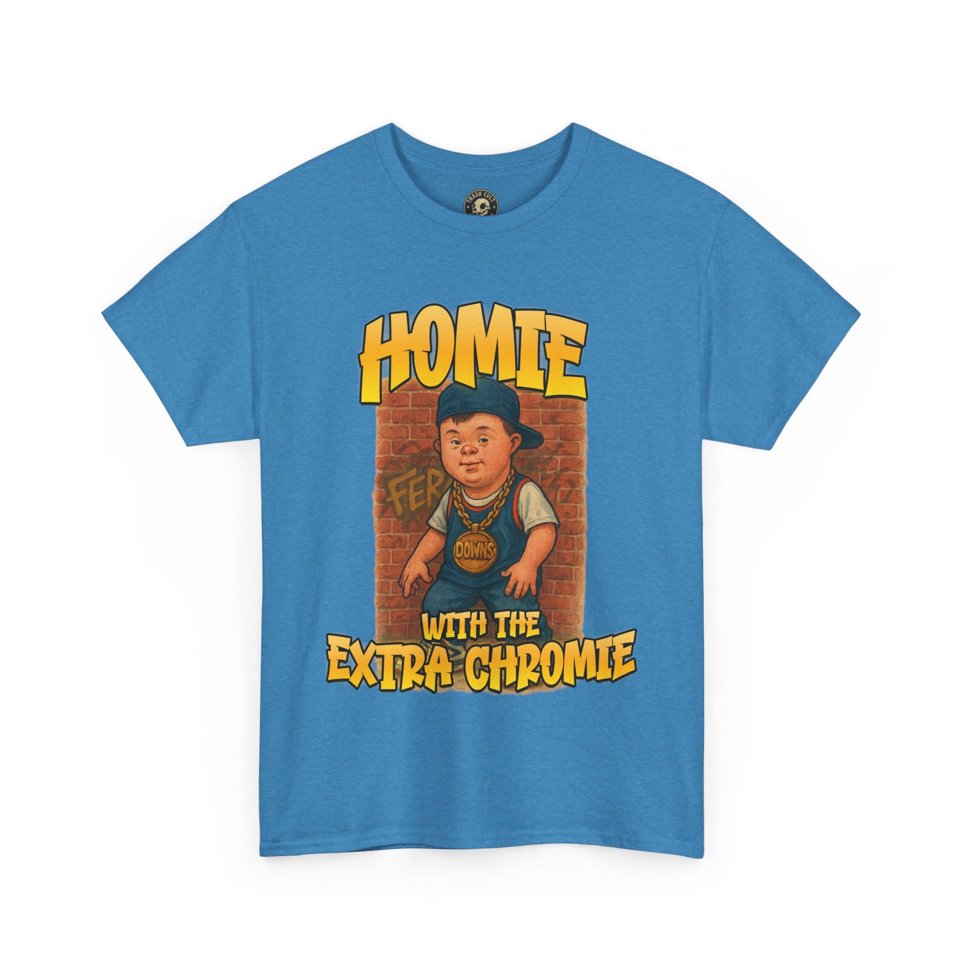 Homie with the Extra Chromie Shirt – Fun Supportive Tee for Down Syndrome Awareness – Gildan 5000