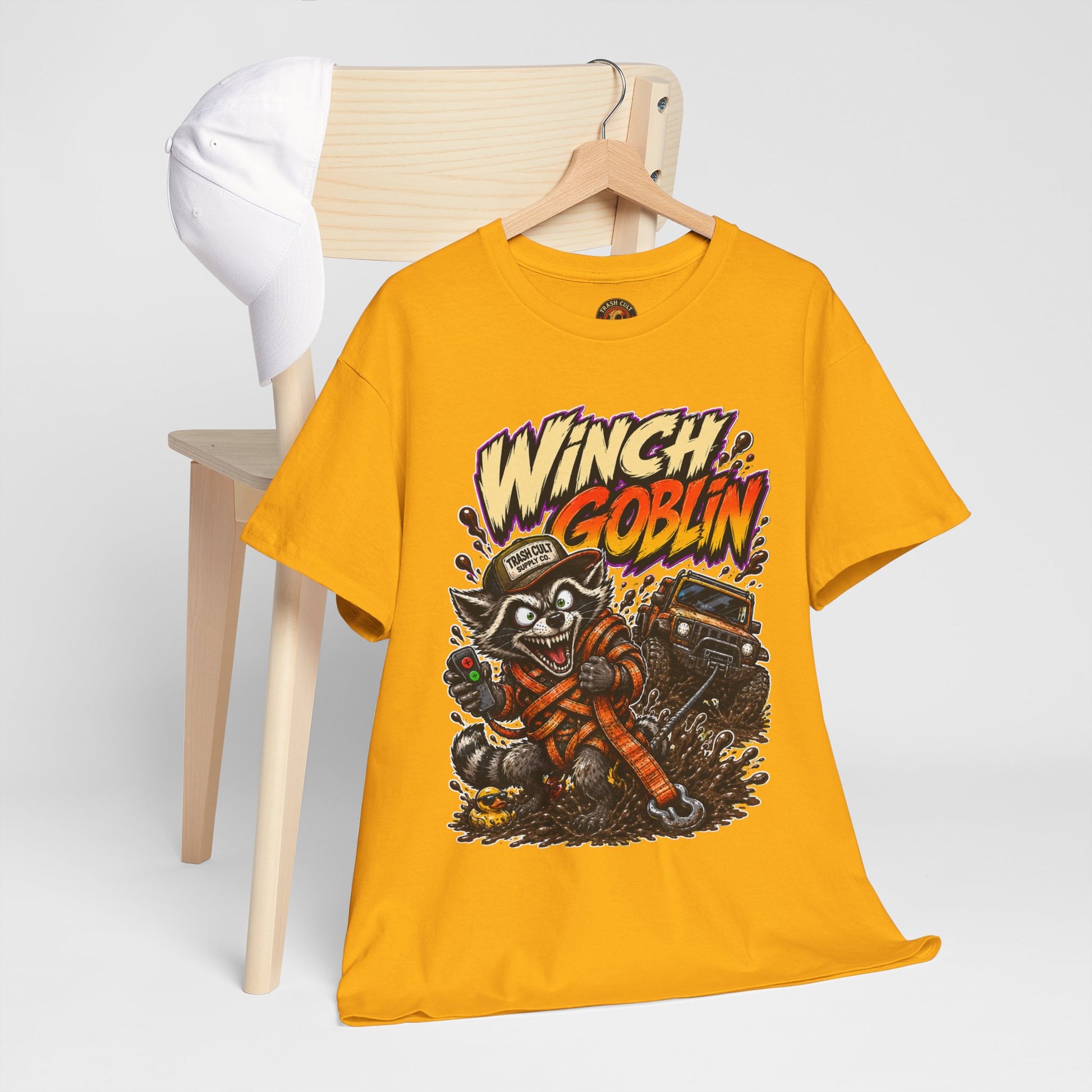 Winch Goblin Tee — Vintage Tow Truck Mechanic Graphic Shirt