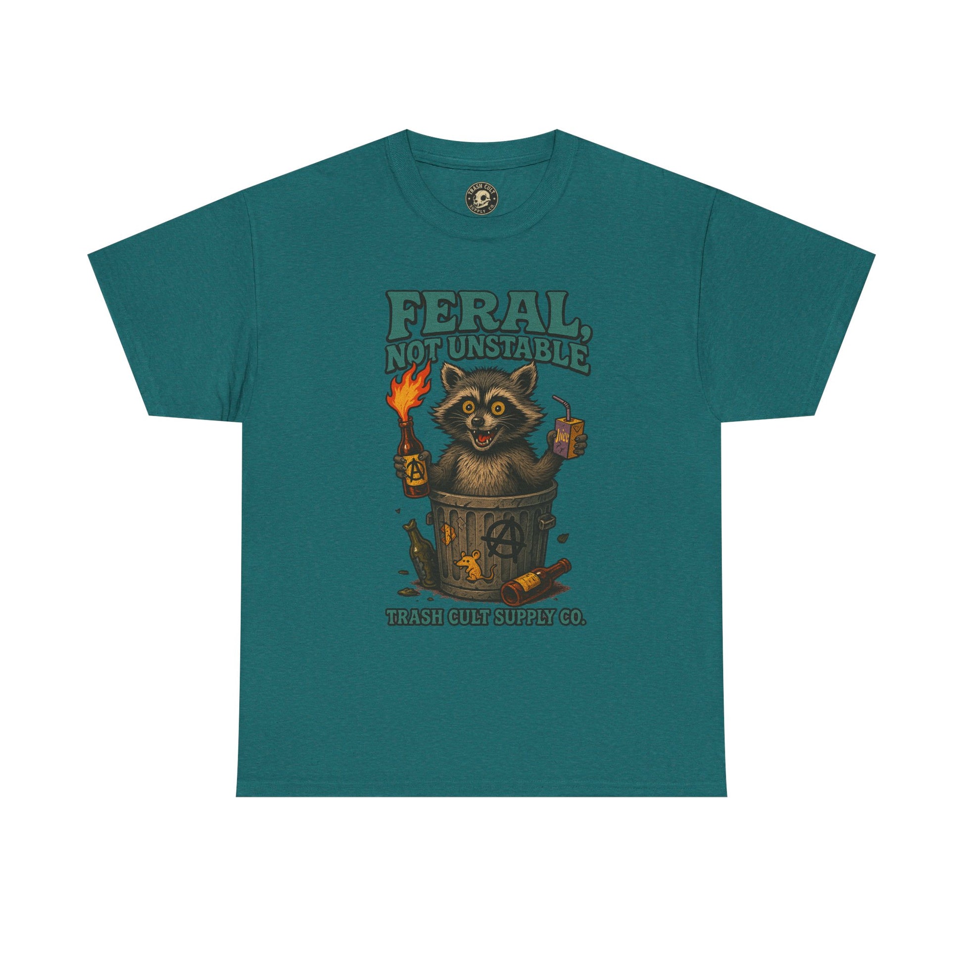 Feral Not Unstable Tee, Streetwear Tee, Graphic Shirt, Funny T-Shirt, Humor Clothing, Unique Gift