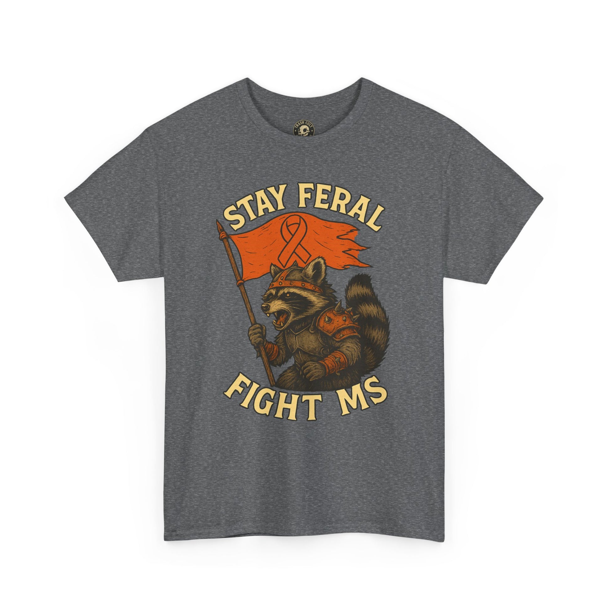 Stay Feral Fight MS Raccoon warrior shirt
