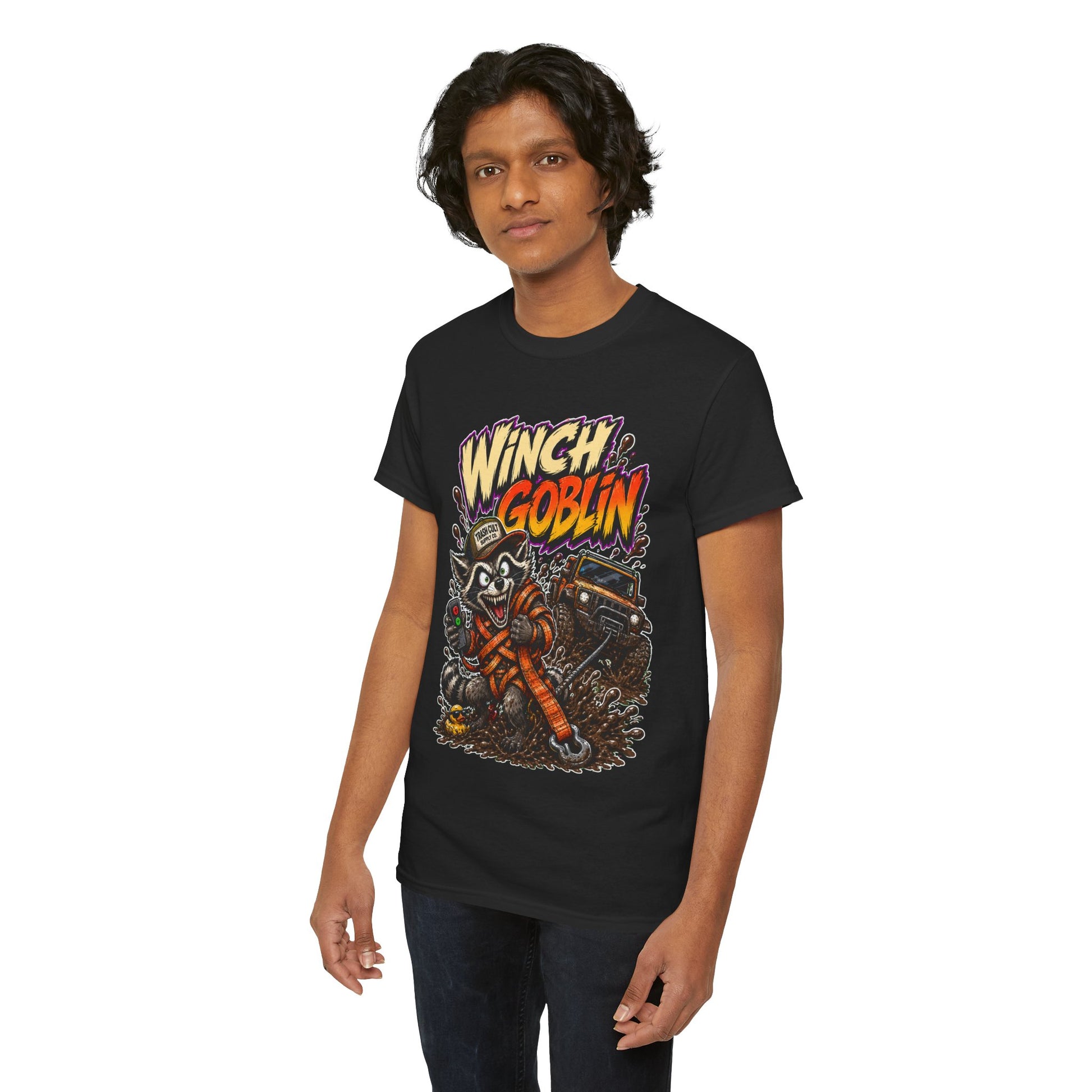 Winch Goblin Tee — Vintage Tow Truck Mechanic Graphic Shirt
