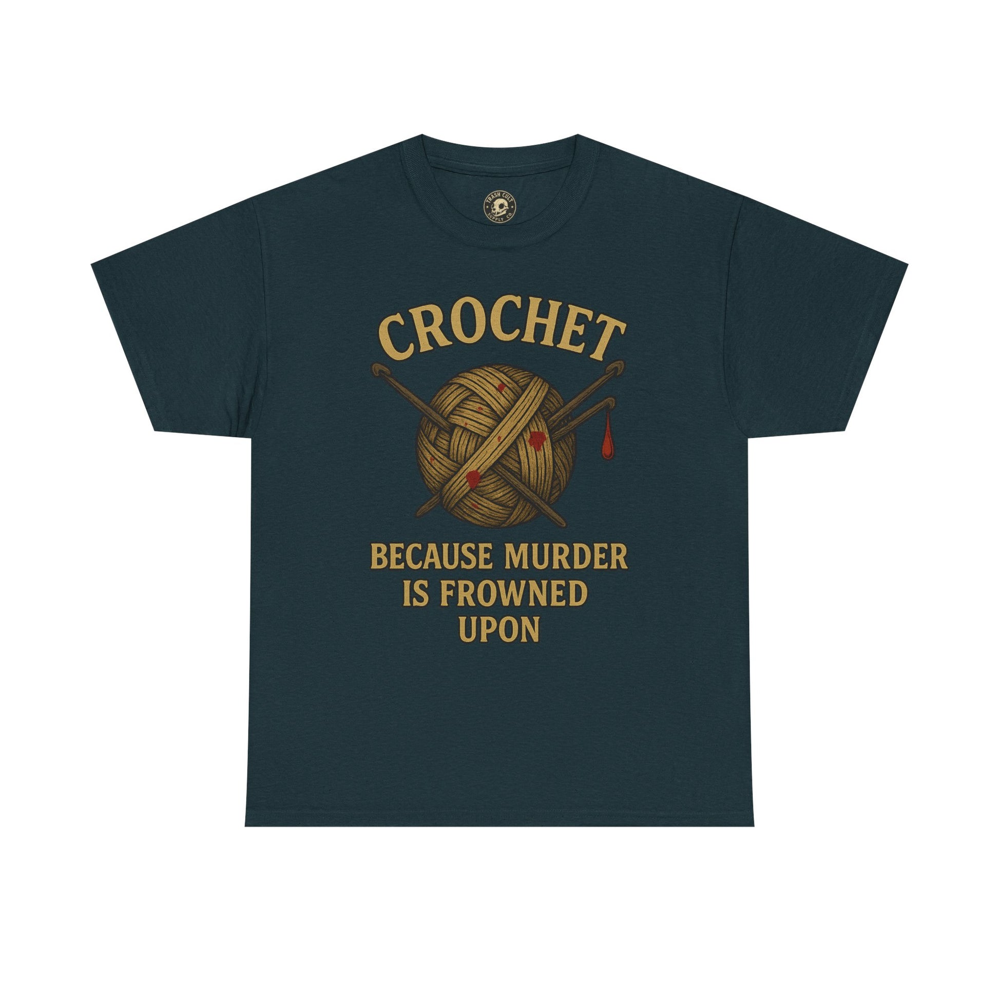 Crochet Humor Tee - Perfect for Crafters, Knitters, and Yarn Lovers - Gifts for Birthdays, Christmas, Craft Parties, and More