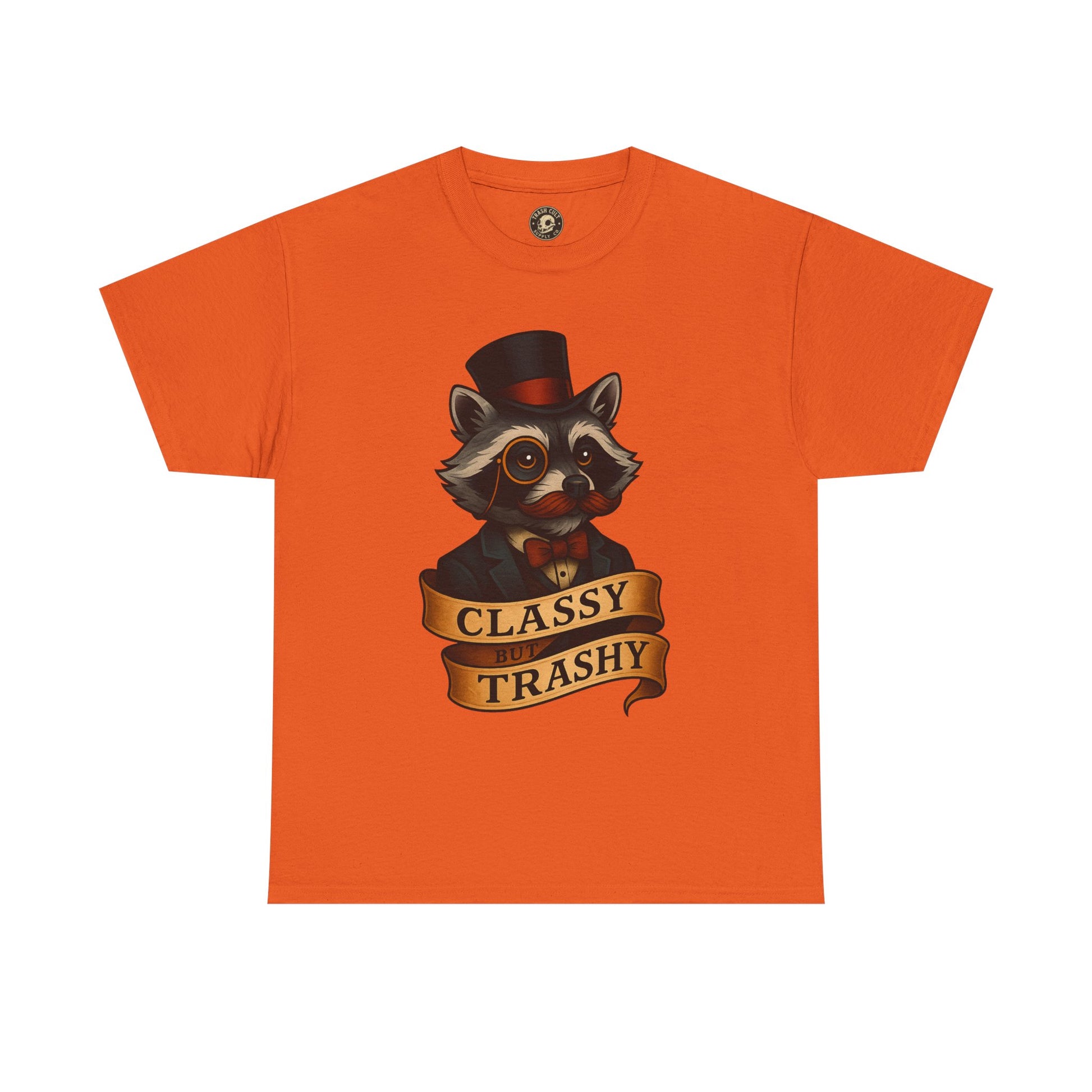 Classy Trashy Raccoon Tee, Unisex Heavy Cotton Tee, Funny Animal Shirt, Unique Gift, Casual Wear, Vintage Style T-Shirt