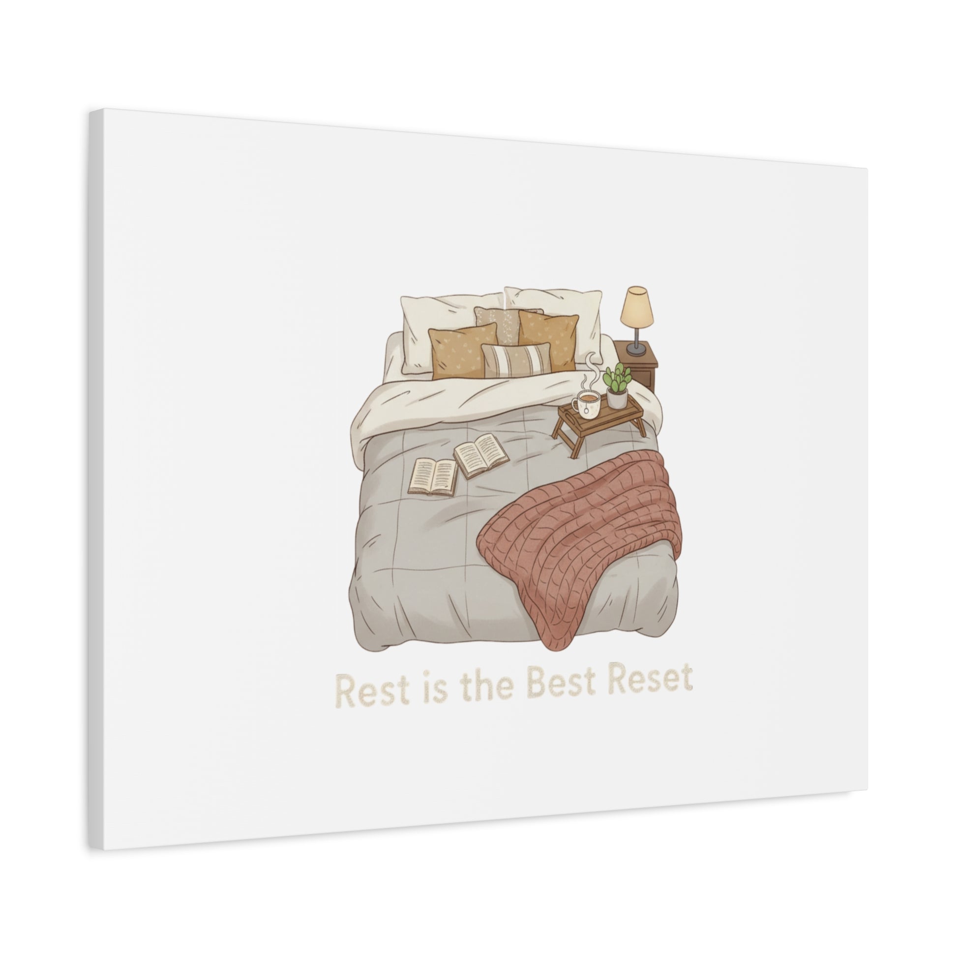 Rest is the Best Reset Canvas | sleepy humor, restful vibes