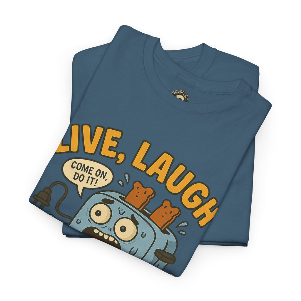 Funny Toaster Bath Tee, Humorous Unisex Shirt, Gift for Friends, Lightweight Cotton Tee, Birthday Party Outfit