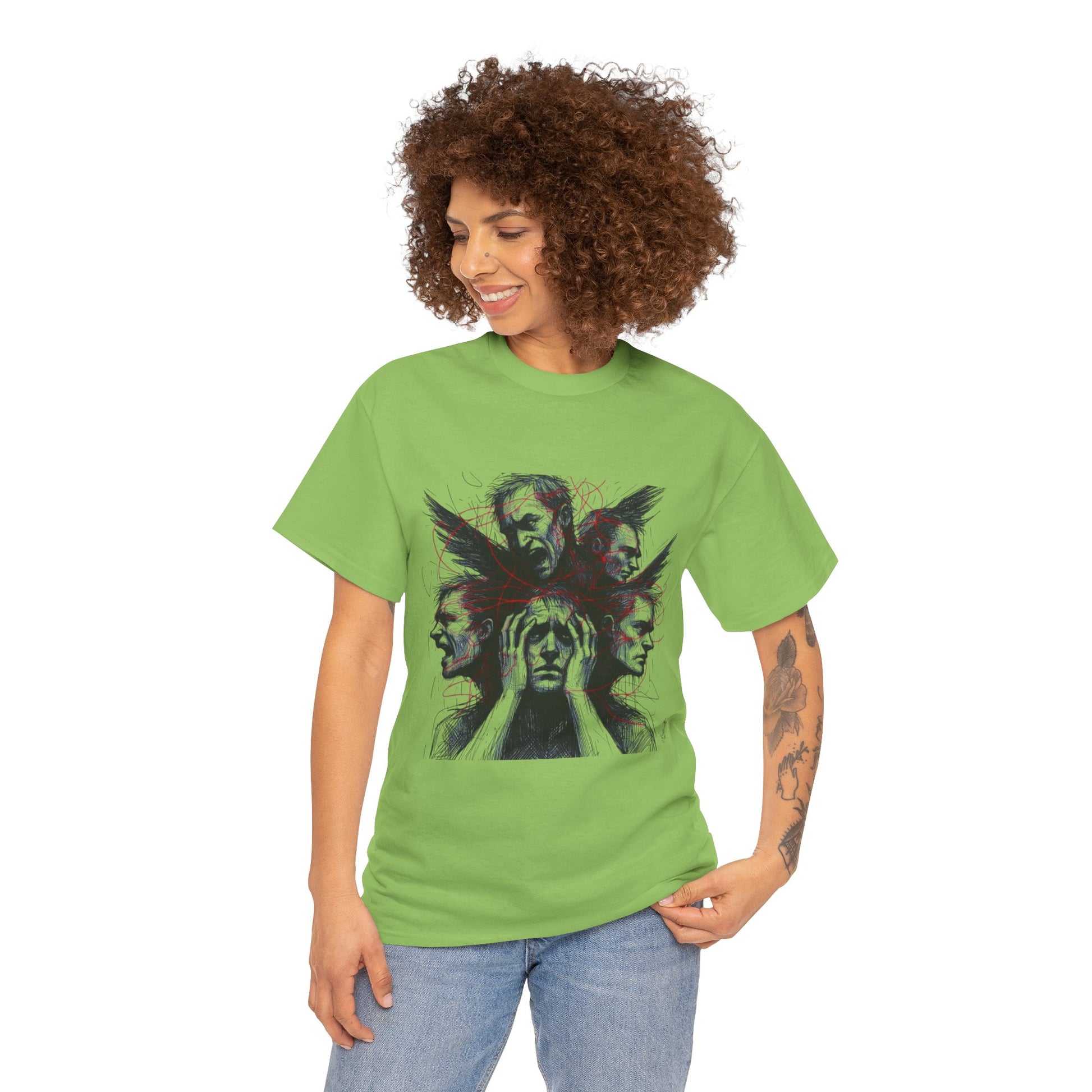 Xian Allen x Trash Cult Shirt – “Loud Inside My Head” | Dark Illustrative Art Tee