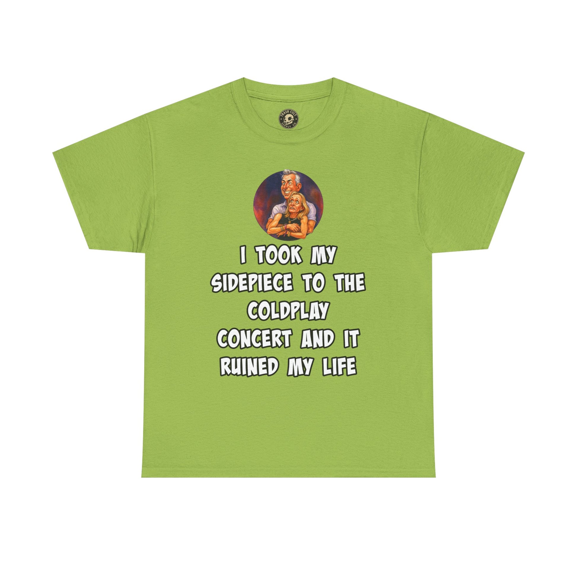 Funny CEO Concert Shirt – “I Took My Sidepiece to the Coldplay Concert” Meme Tee – Gildan 5000
