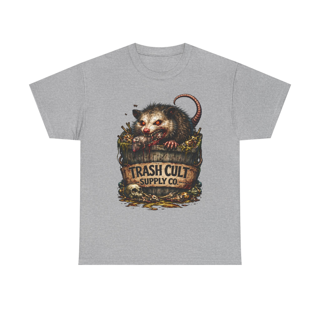 Opossum Trash Cult Tee — Vintage Grunge Wildlife Graphic T-Shirt