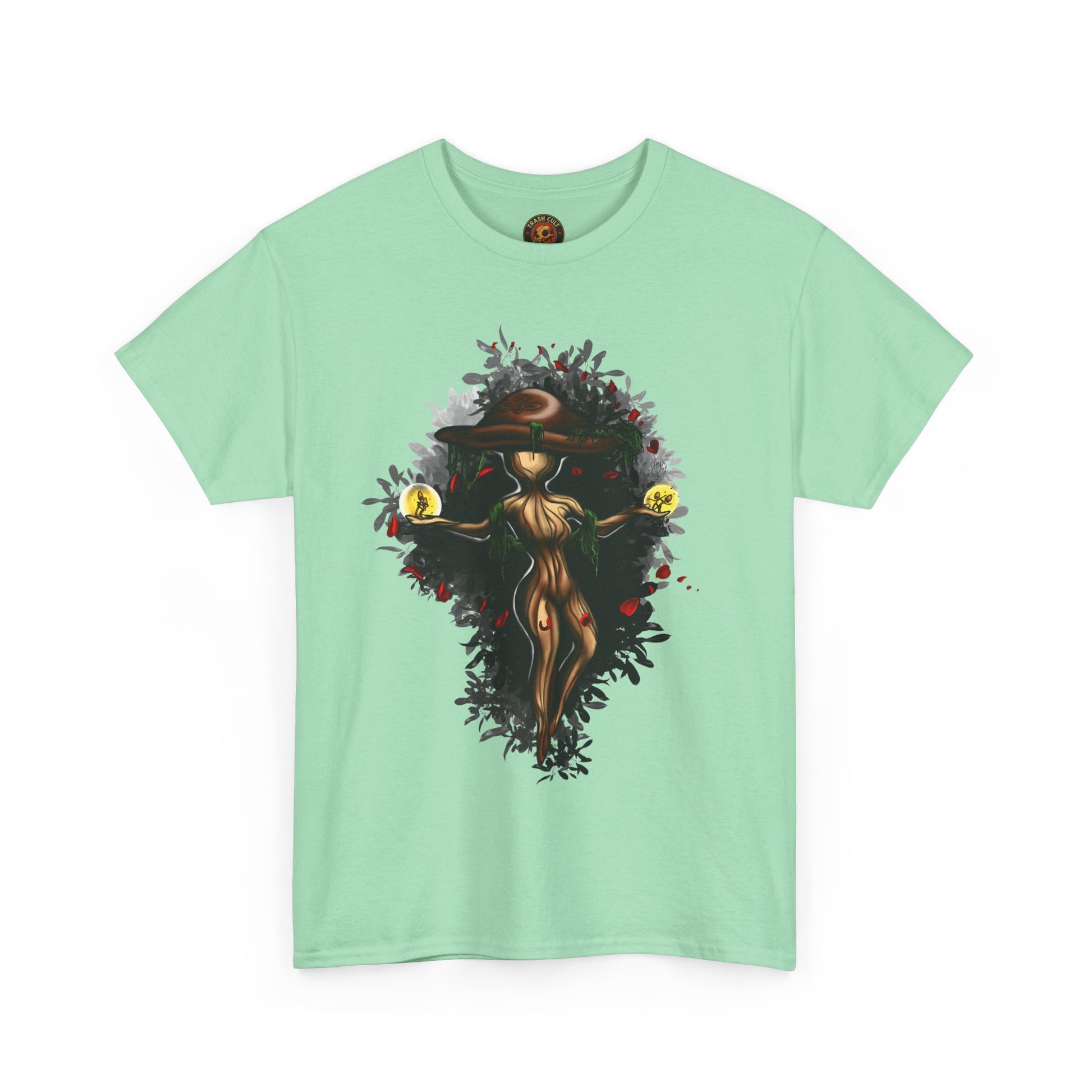 Mushroom Spirit T-Shirt – Lara Davenport x Trash Cult Supply Co. Collab (Gildan 5000)