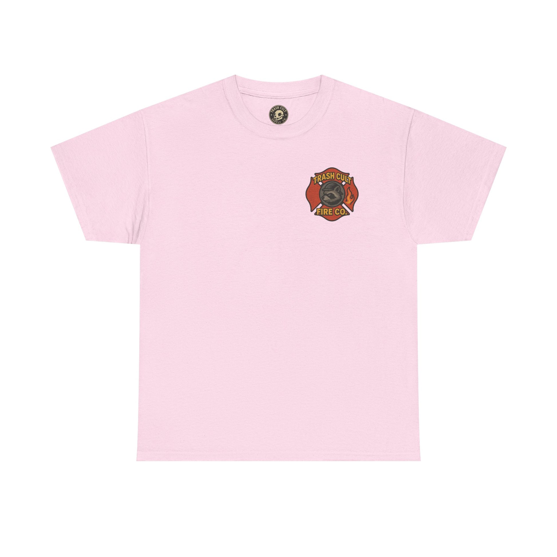 Trash Cult Fire Co. Unisex Tee - Quirky Raccoon Design, Fun Gift, Casual Wear, Firefighter Humor, Unique Apparel