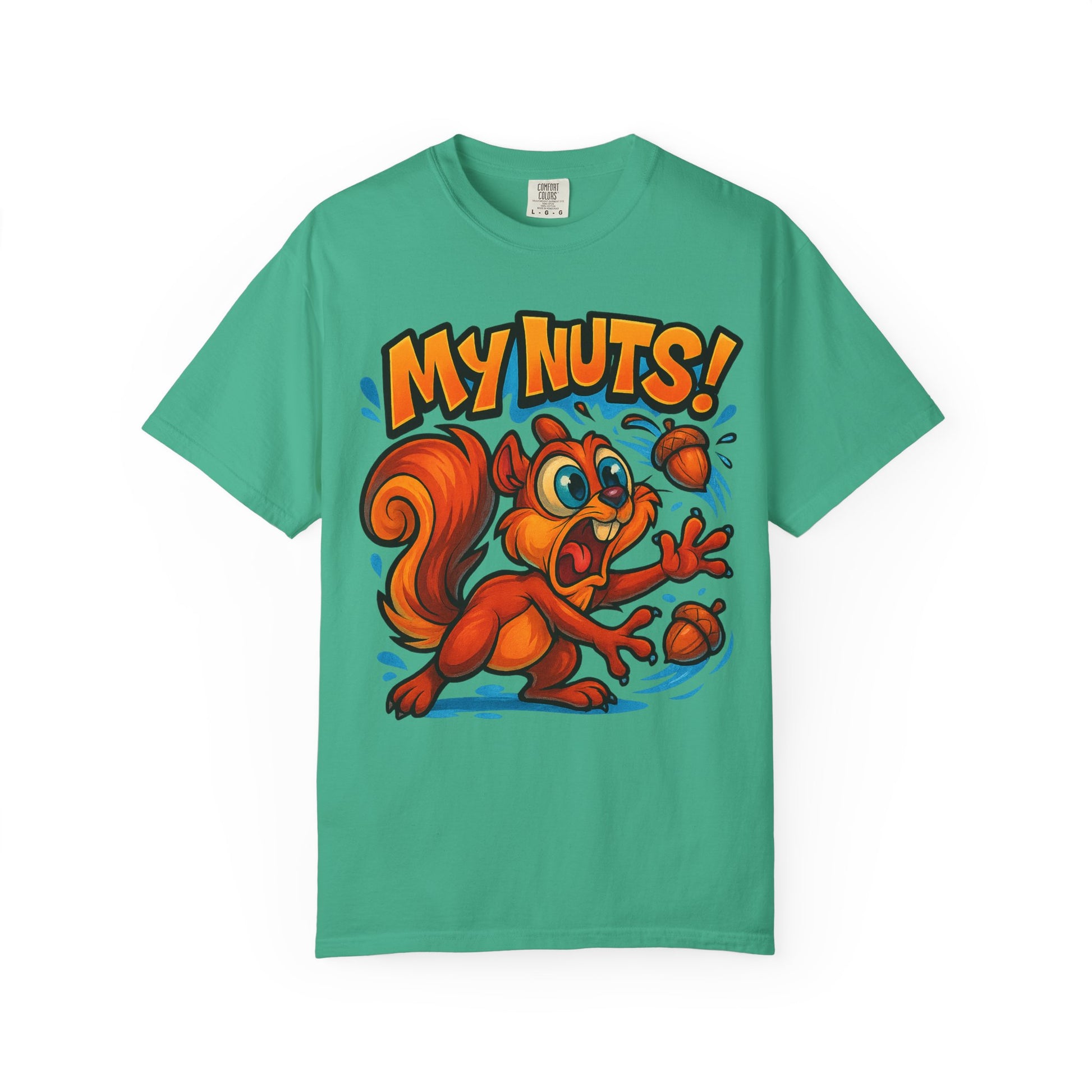 My Nuts! Squirrel Shirt – Funny New School Tattoo Style Tee | Gildan 5000