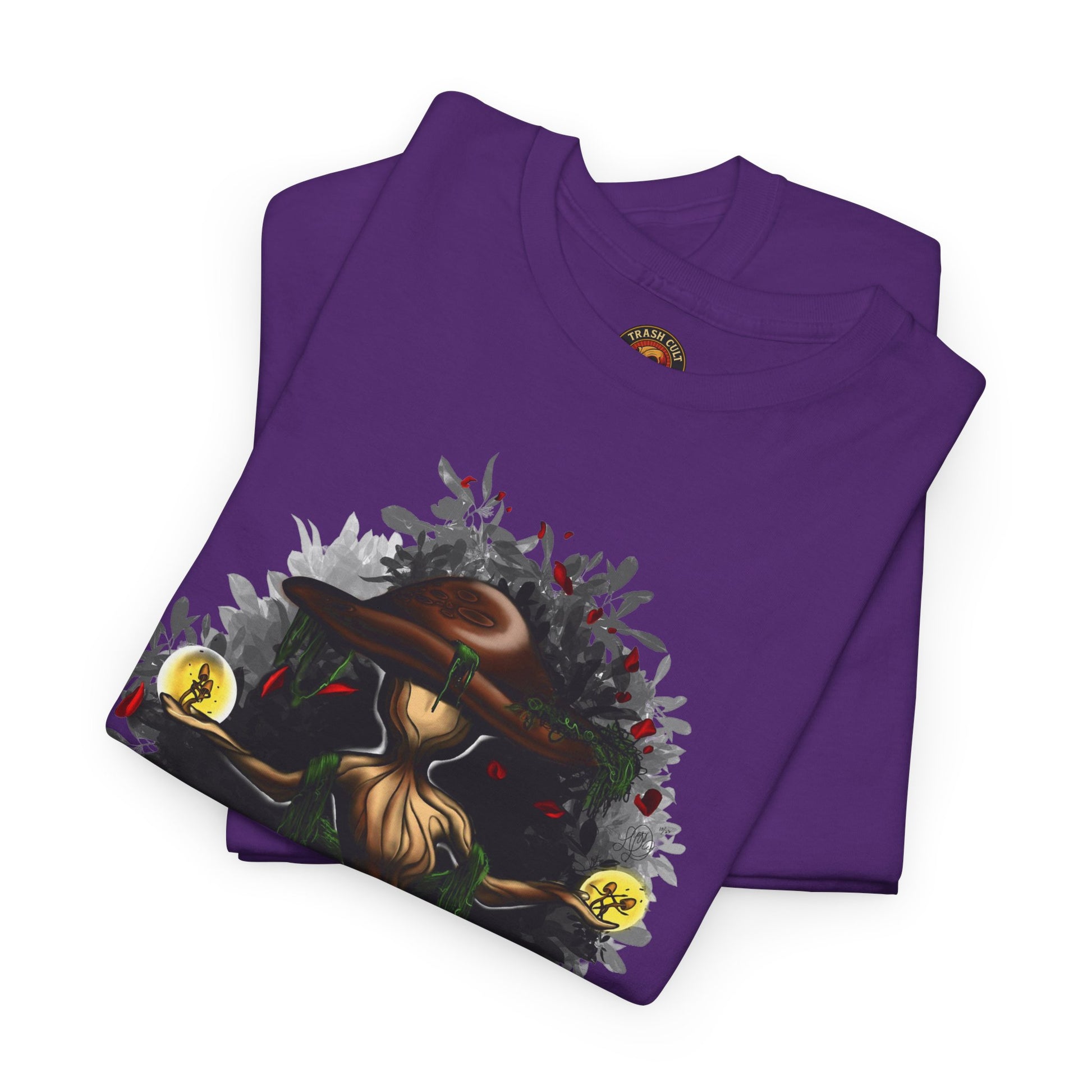 Mushroom Spirit T-Shirt – Lara Davenport x Trash Cult Supply Co. Collab (Gildan 5000)