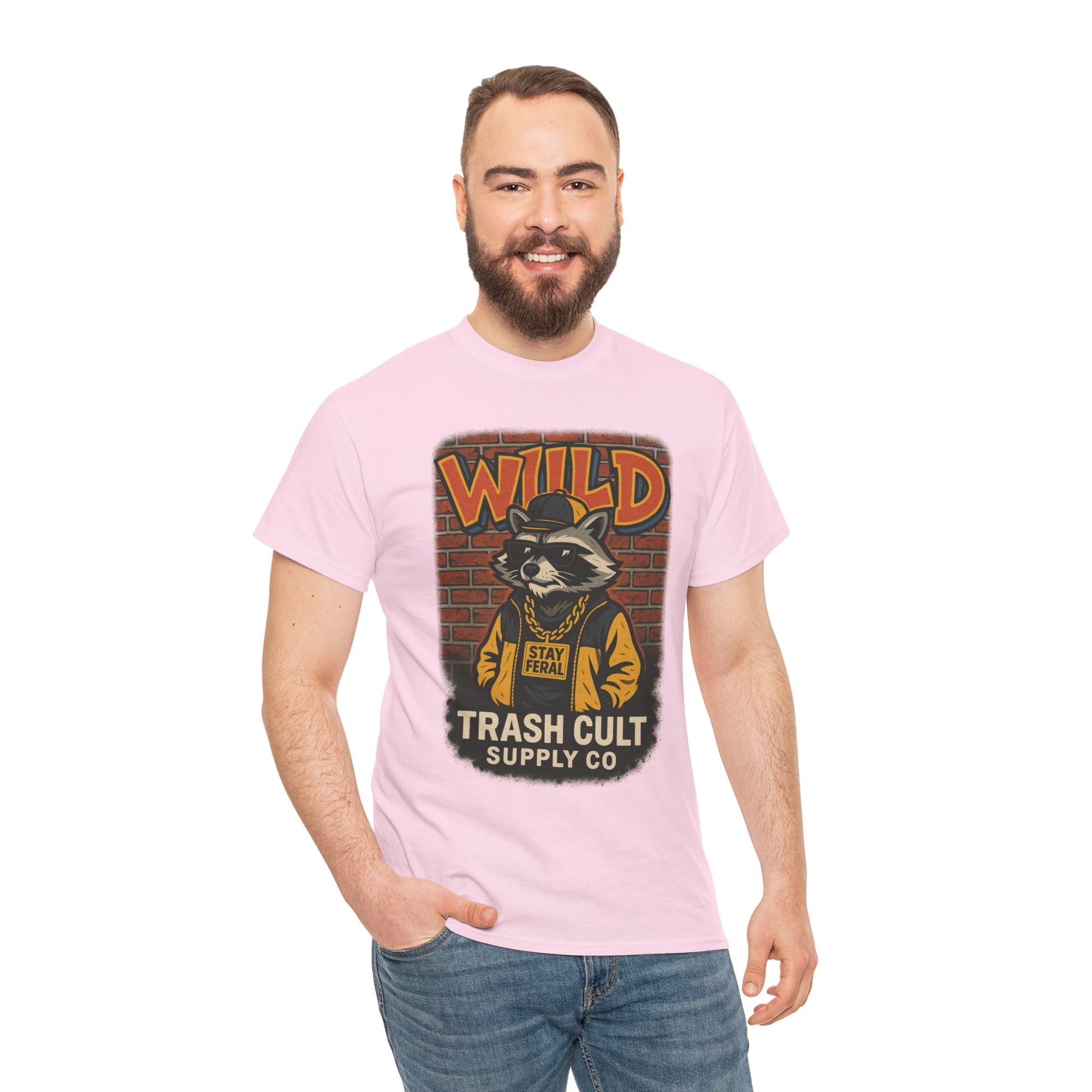 Wild Trash Cult Unisex Tee, Retro Animal T-Shirt, Graphic Tee, Eco-Conscious Apparel, Gift for Nature Lovers, Casual Streetwear