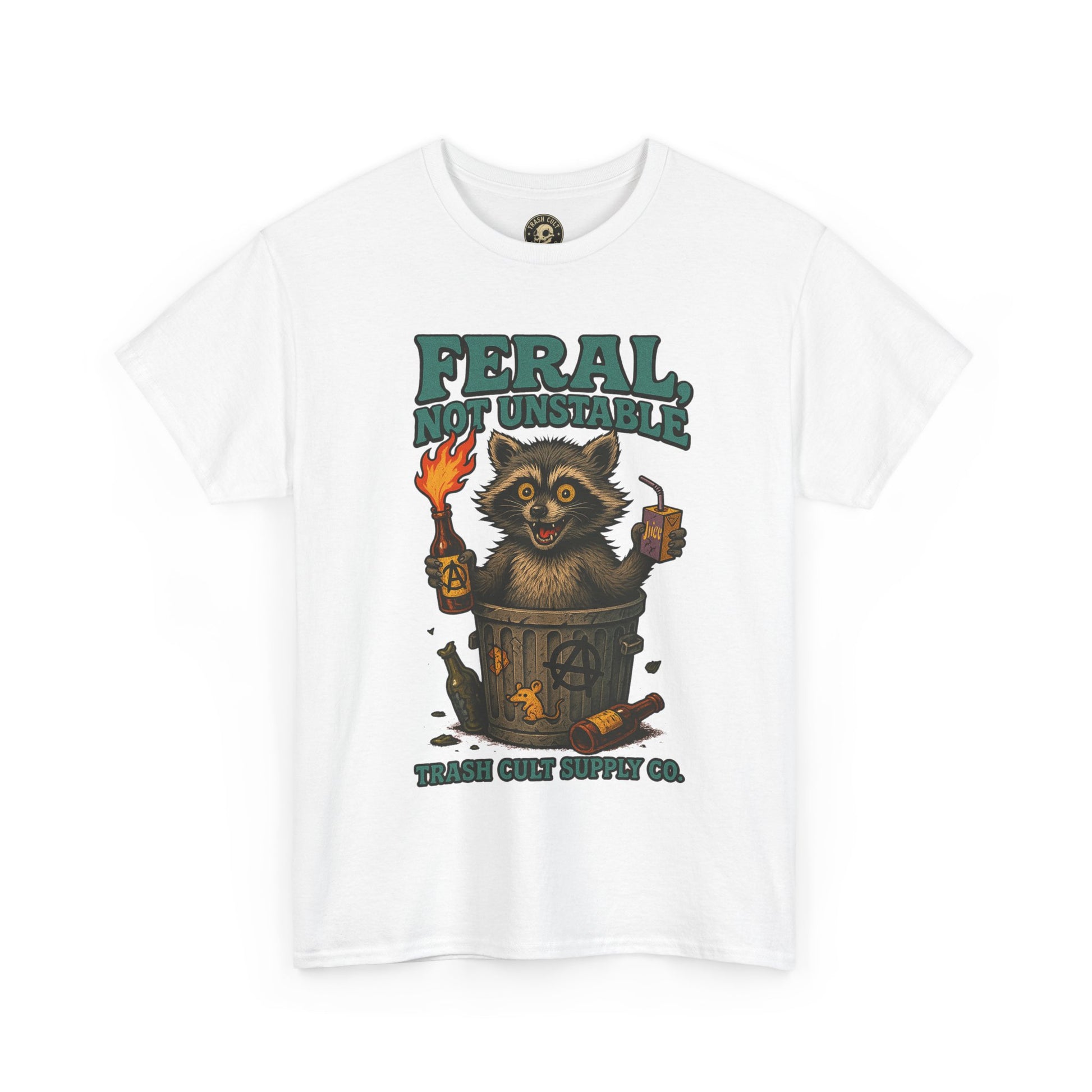 Feral Not Unstable Tee, Streetwear Tee, Graphic Shirt, Funny T-Shirt, Humor Clothing, Unique Gift