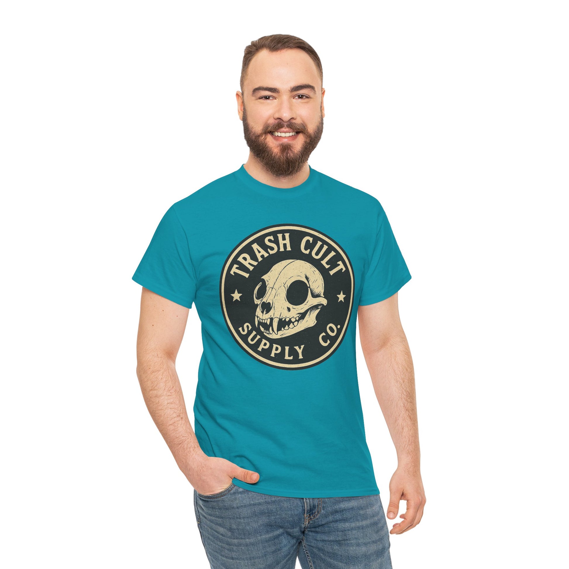 Trash Cult Skull - Stay Feral Culture Vibe, Streetwear Gift, Casual Outfit, Festival Wear, Trendy Apparel, Unique Present