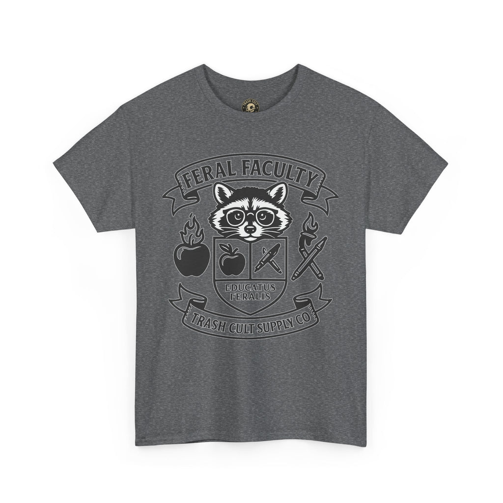 Feral Faculty Tee, Fun Teacher Shirt, Animal Lover Gift, Cool Graphic Tee, Casual Everyday Wear, Unisex Cotton T-Shirt
