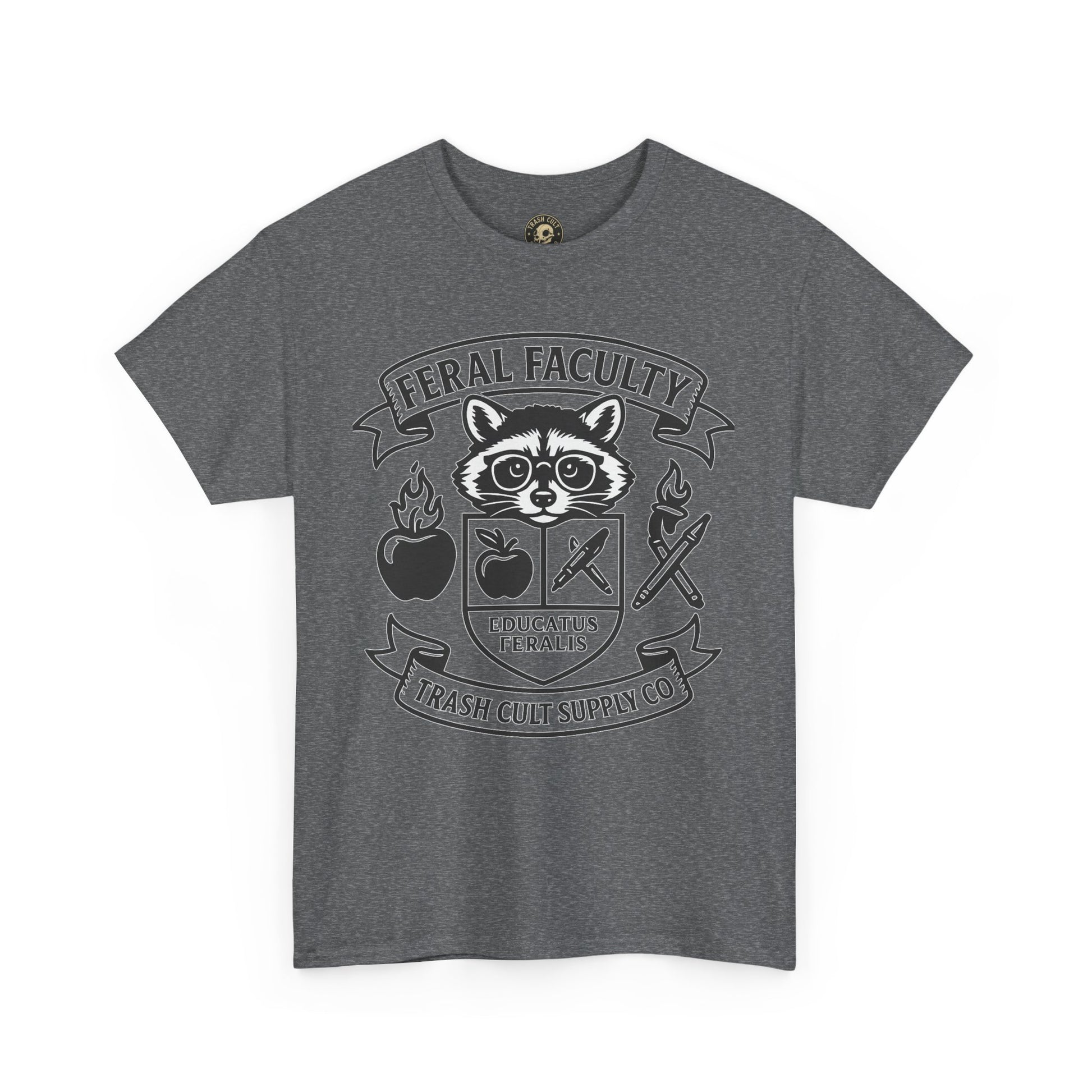 Feral Faculty Tee, Fun Teacher Shirt, Animal Lover Gift, Cool Graphic Tee, Casual Everyday Wear, Unisex Cotton T-Shirt