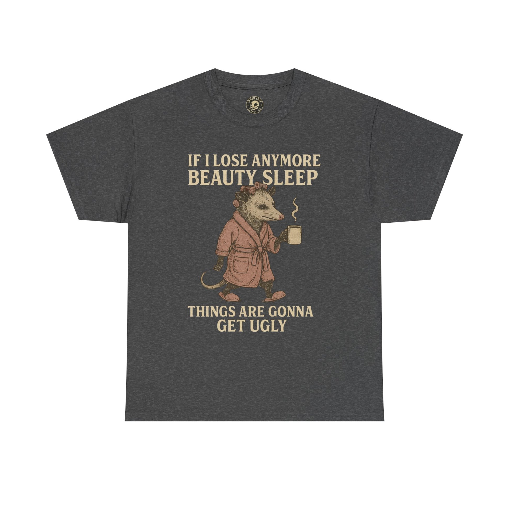 Funny Unisex Heavy Cotton Tee - "If I Lose Anymore Beauty Sleep, Things Are Gonna Get Ugly" - Gift, Sleepwear, Humor, Casual Wear, [...]
