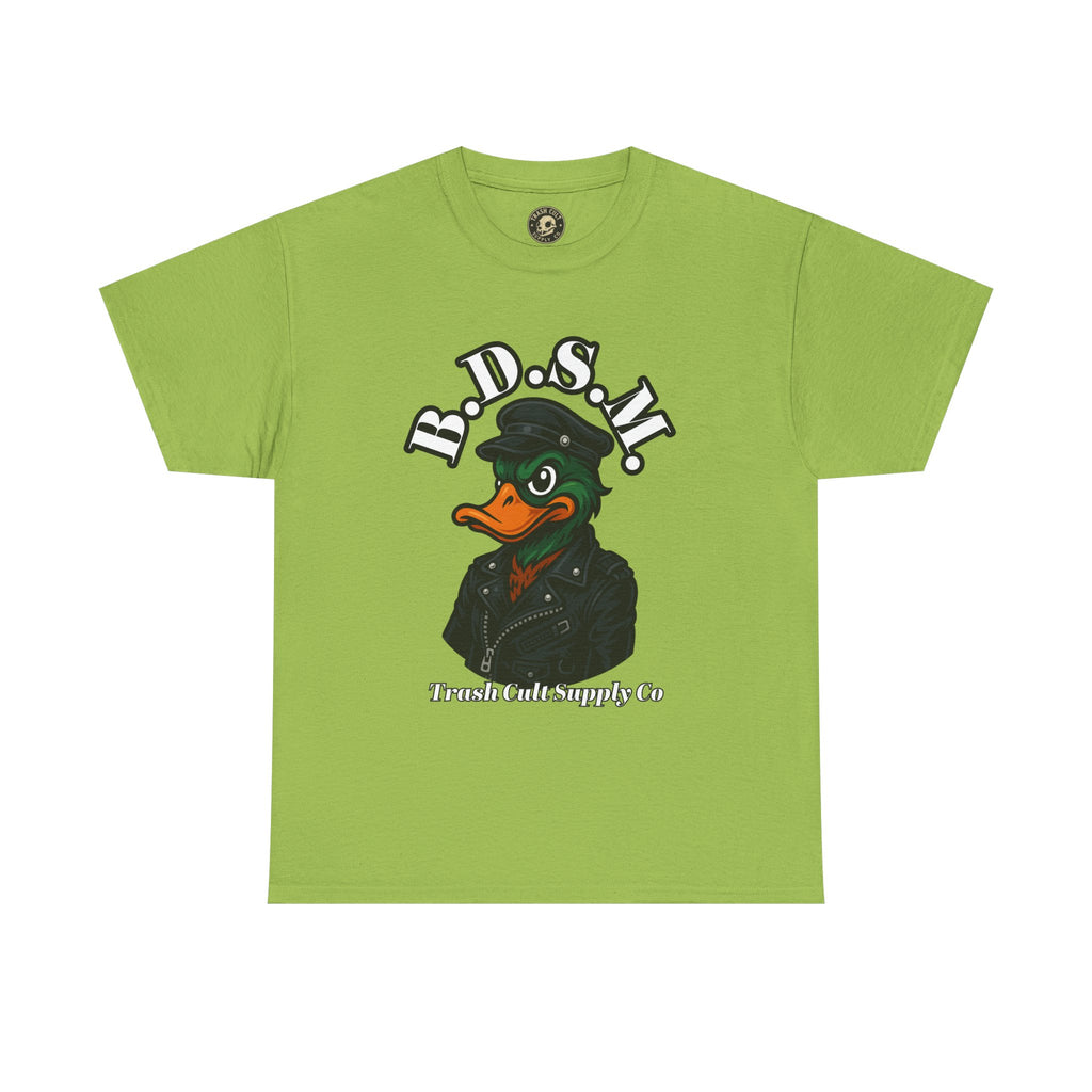 BDSM Mallard Duck Biker Shirt – Funny Biker Duck Tee on Gildan 5000