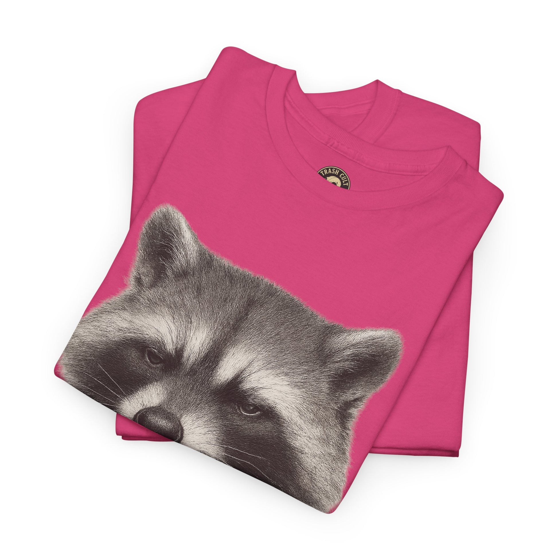 Dirty Harry Raccoon Halftone Shirt – Soft Grit Aesthetic, Smoking Trash Panda Graphic Tee