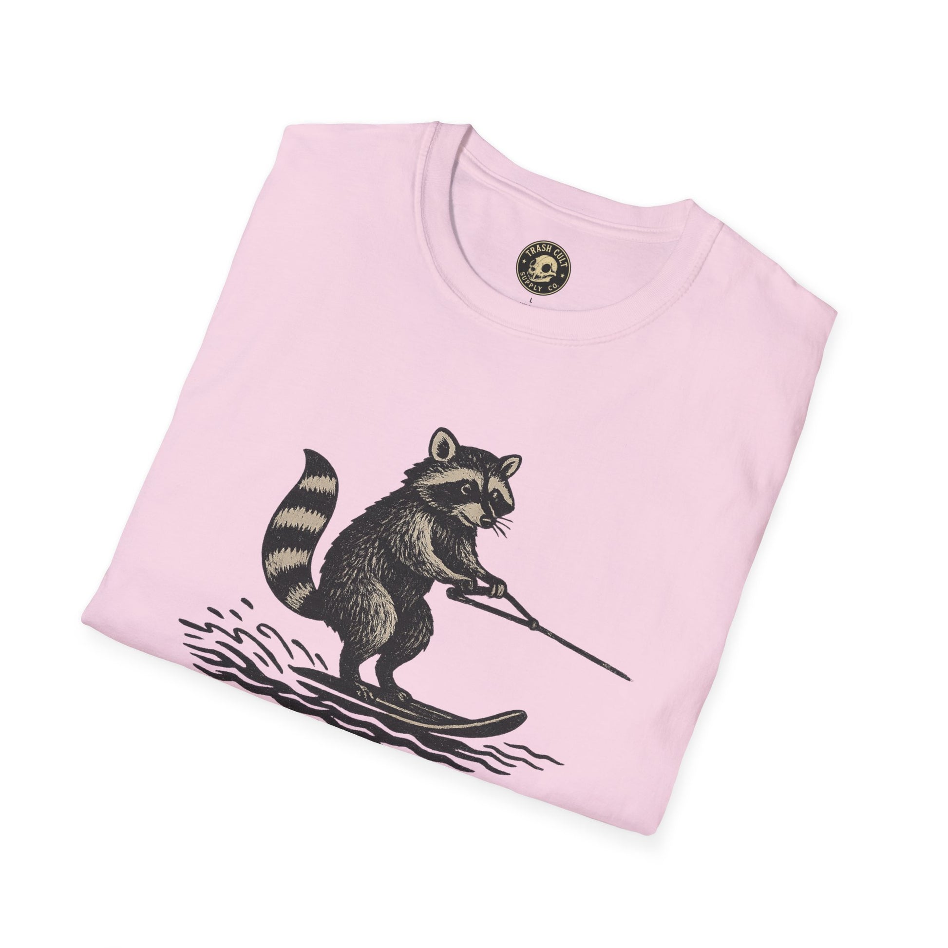 Feral Water Skiing Raccoon Vintage Shirt – Trash Cult Supply Co. | Gildan 2000 Softstyle