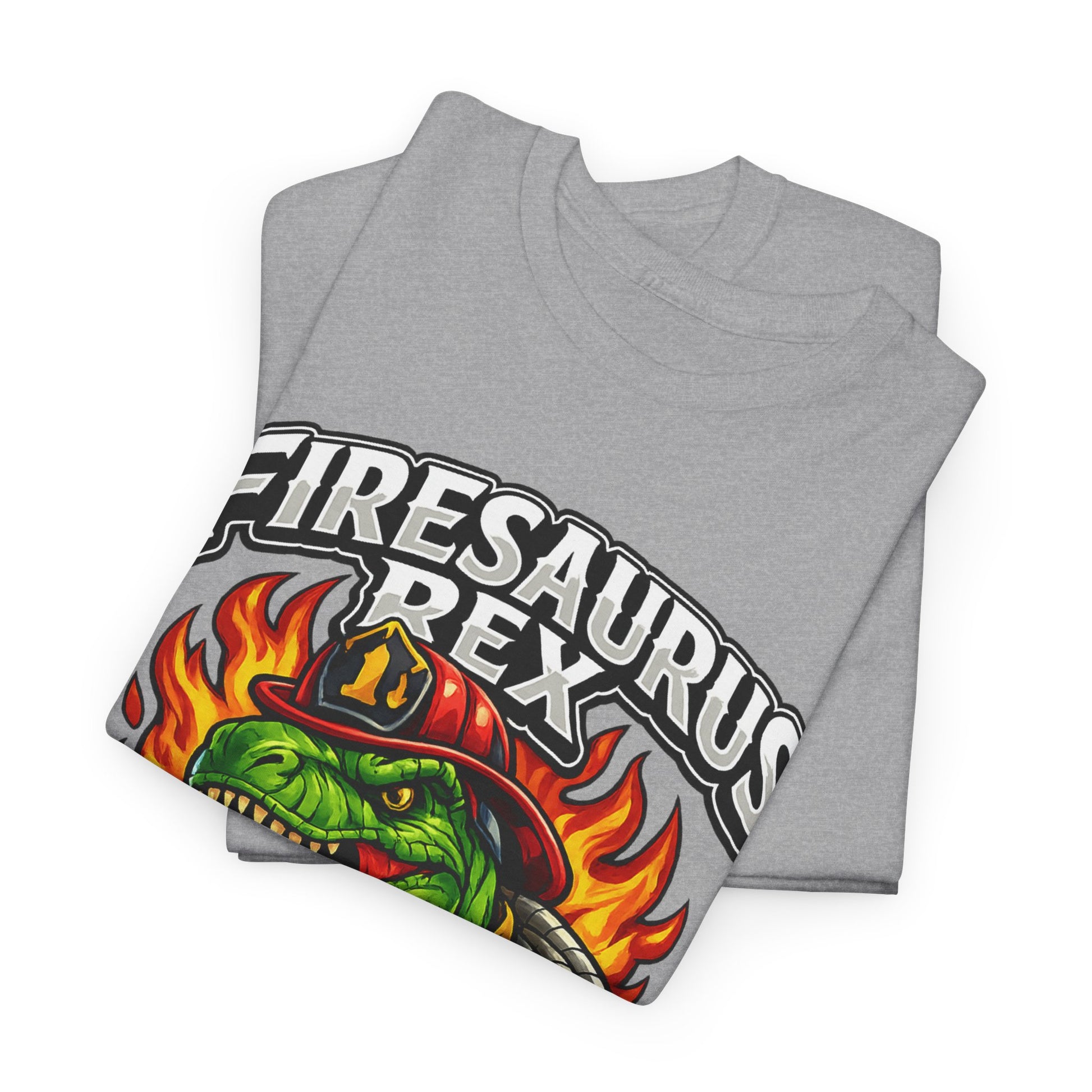 Firesaurus Rex T-Shirt — Funny Firefighter Dinosaur Tee