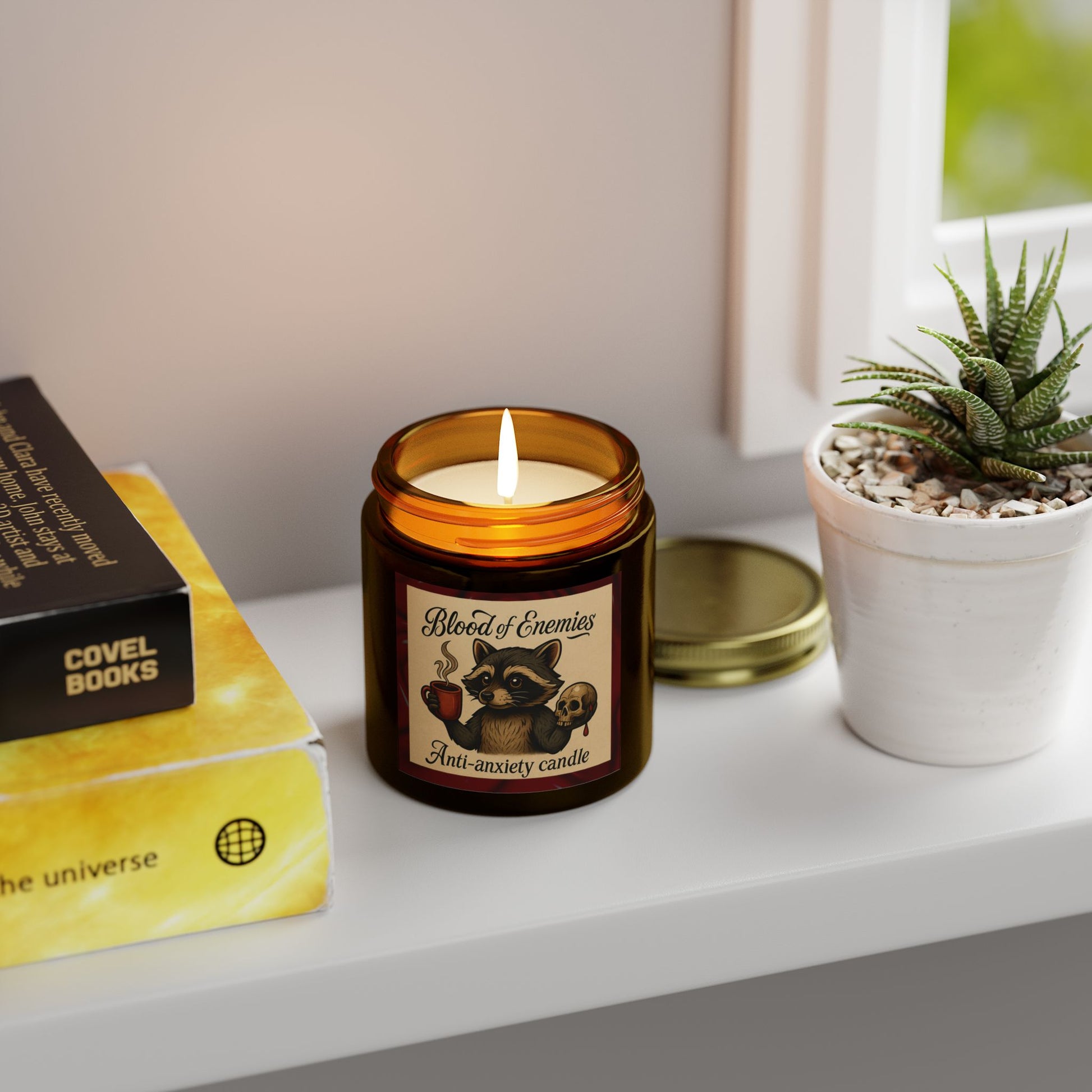 Scented Anti-Anxiety Candle | Coconut Apricot Wax | Relaxation & Self-Care | Gift for Friends & Family, Mindfulness, Meditation, Home Decor