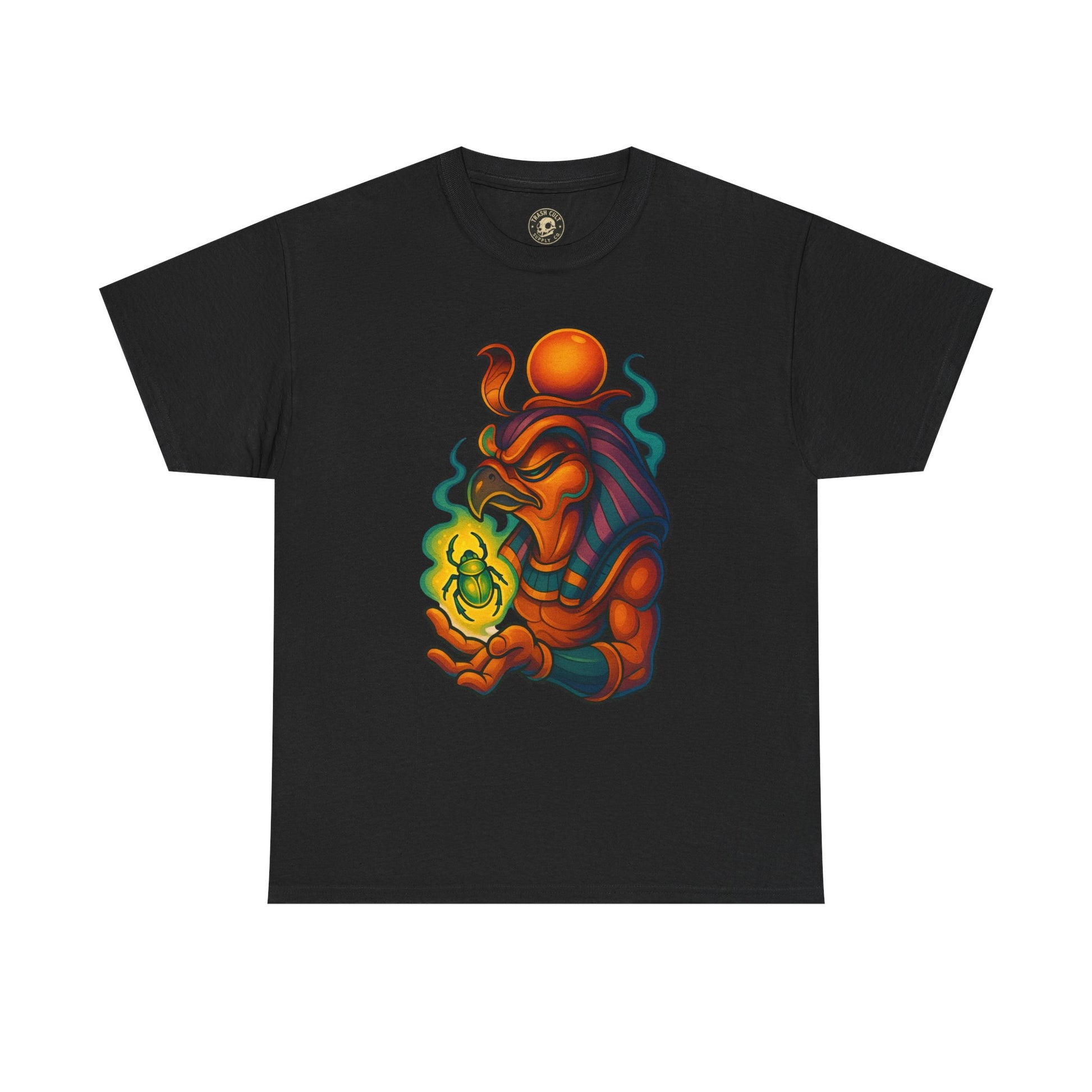 Mystical Guardian Unisex Heavy Cotton Tee, Graphic T-Shirt, Bohemian Style, Unique Fashion, Gift for Fans, Statement Tee