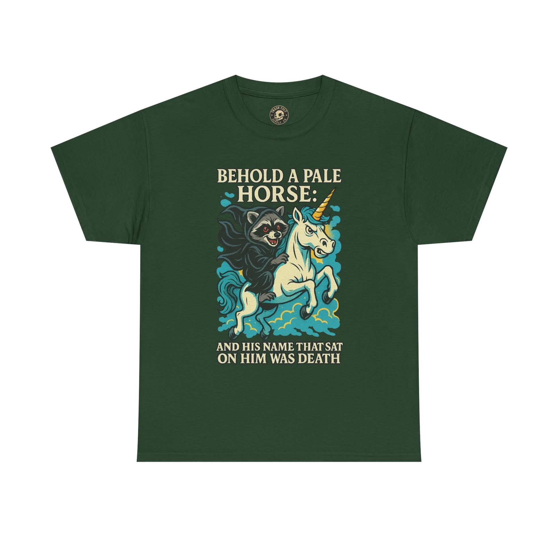 Behold a Pale Horse – Raccoon of Death Shirt | Gildan 5000 Unisex Tee