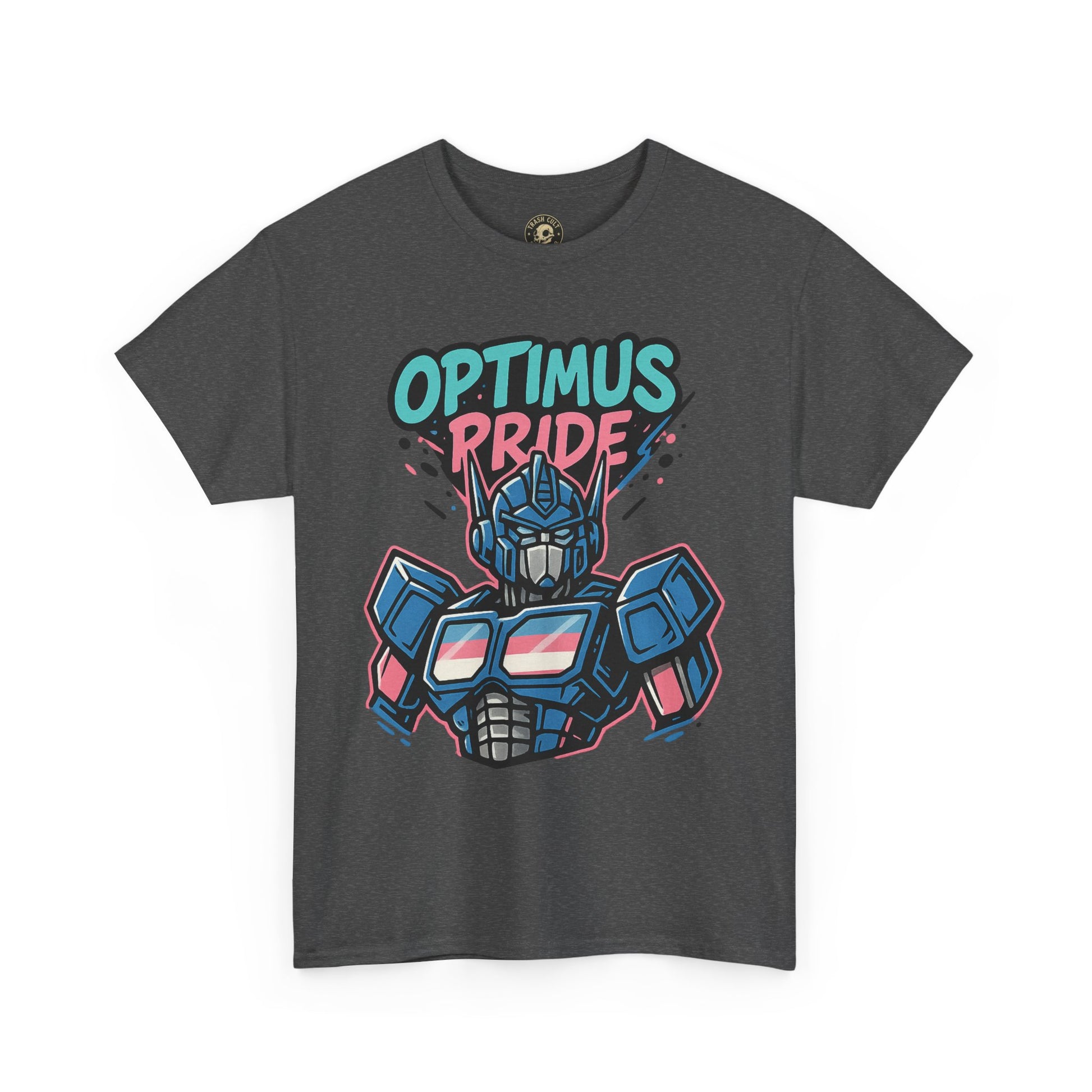 Optimus Pride T-Shirt – Trans Pride Robot Graphic Tee | Gildan 5000 Unisex Shirt