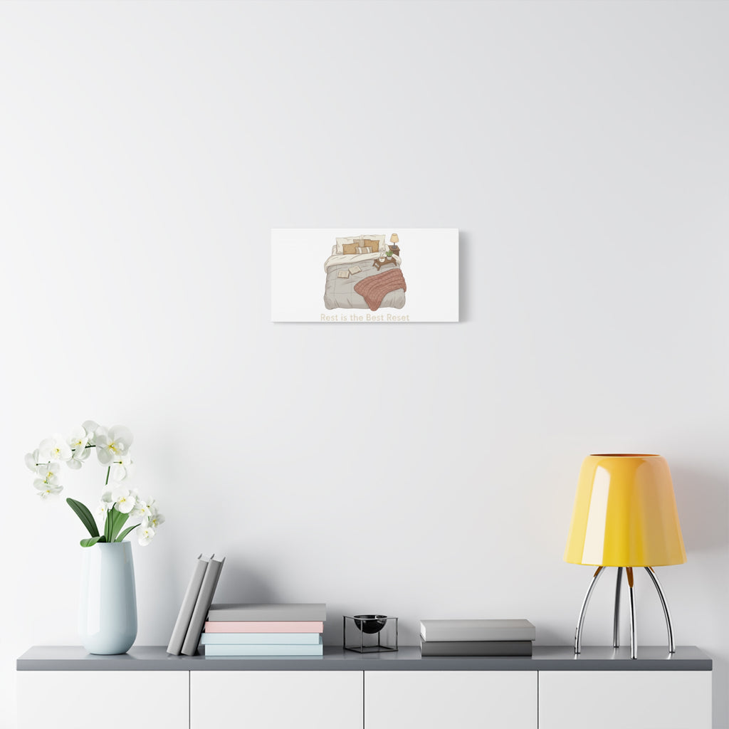 Rest is the Best Reset Canvas | sleepy humor, restful vibes