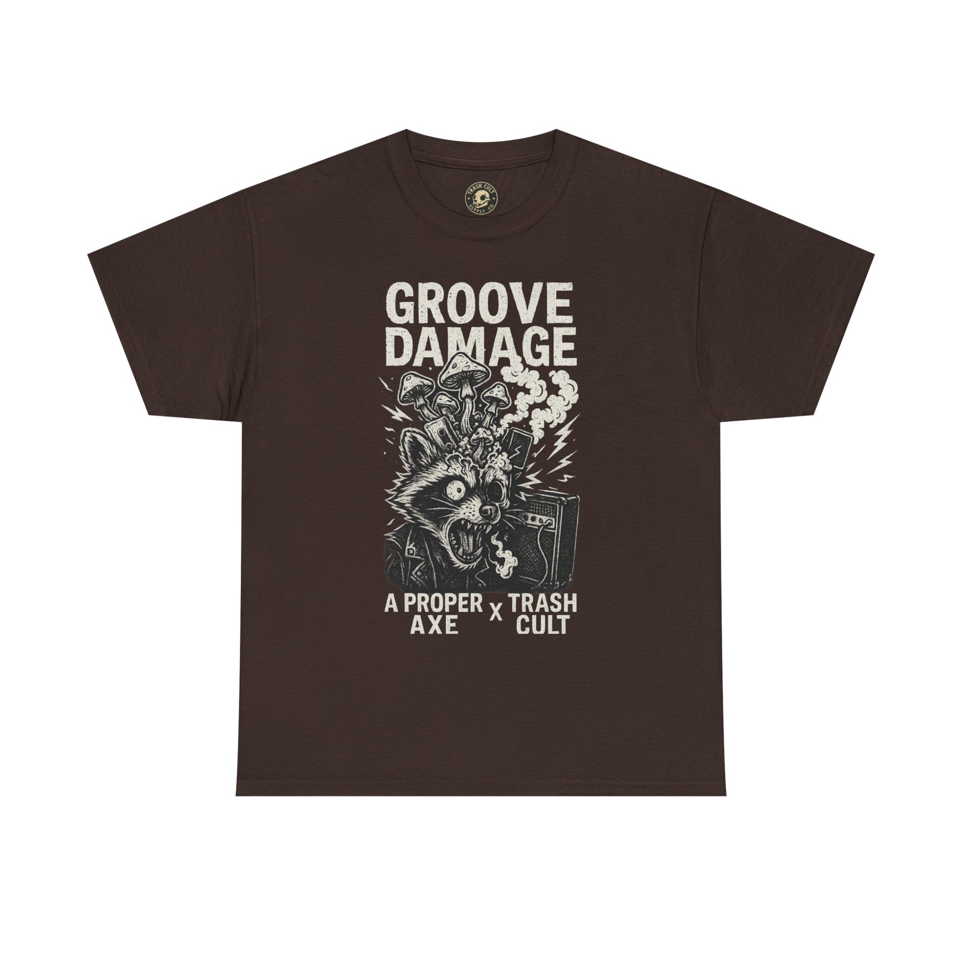 Groove Damage T-Shirt – A Proper Axe x Trash Cult Collab – Stoner Groove Punk Shirt