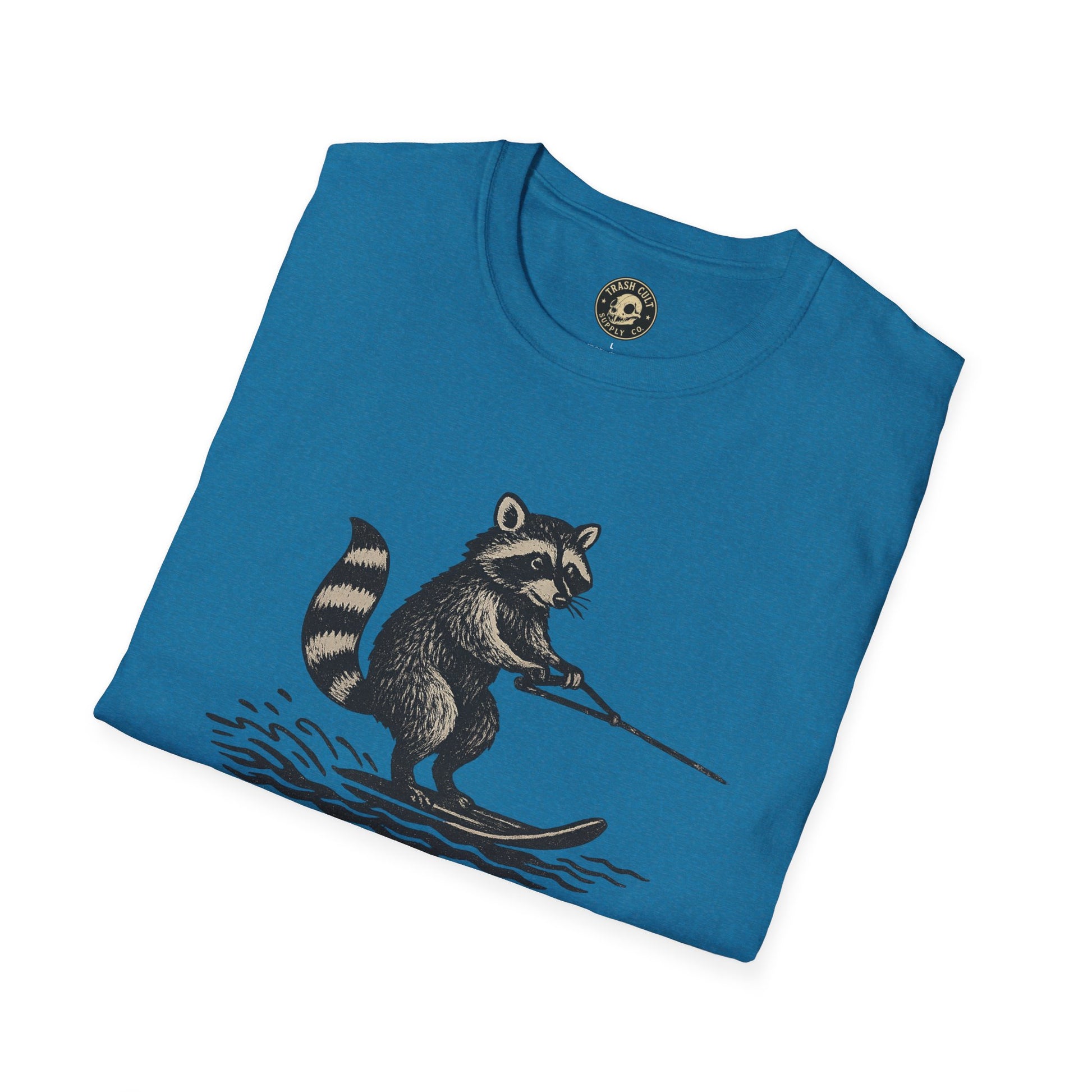 Feral Water Skiing Raccoon Vintage Shirt – Trash Cult Supply Co. | Gildan 2000 Softstyle