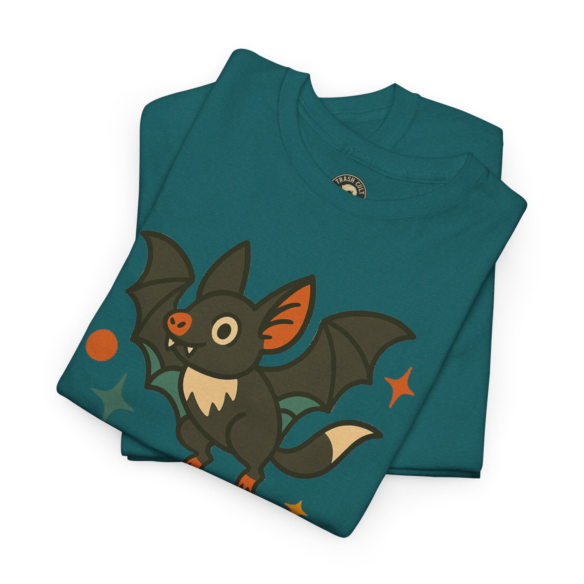Trash Cult Supply Co. Unisex Heavy Cotton Tee - Fun Graphic Tee for Casual Wear, Perfect Gift for Bat Lovers, Halloween T-Shirt, [...]
