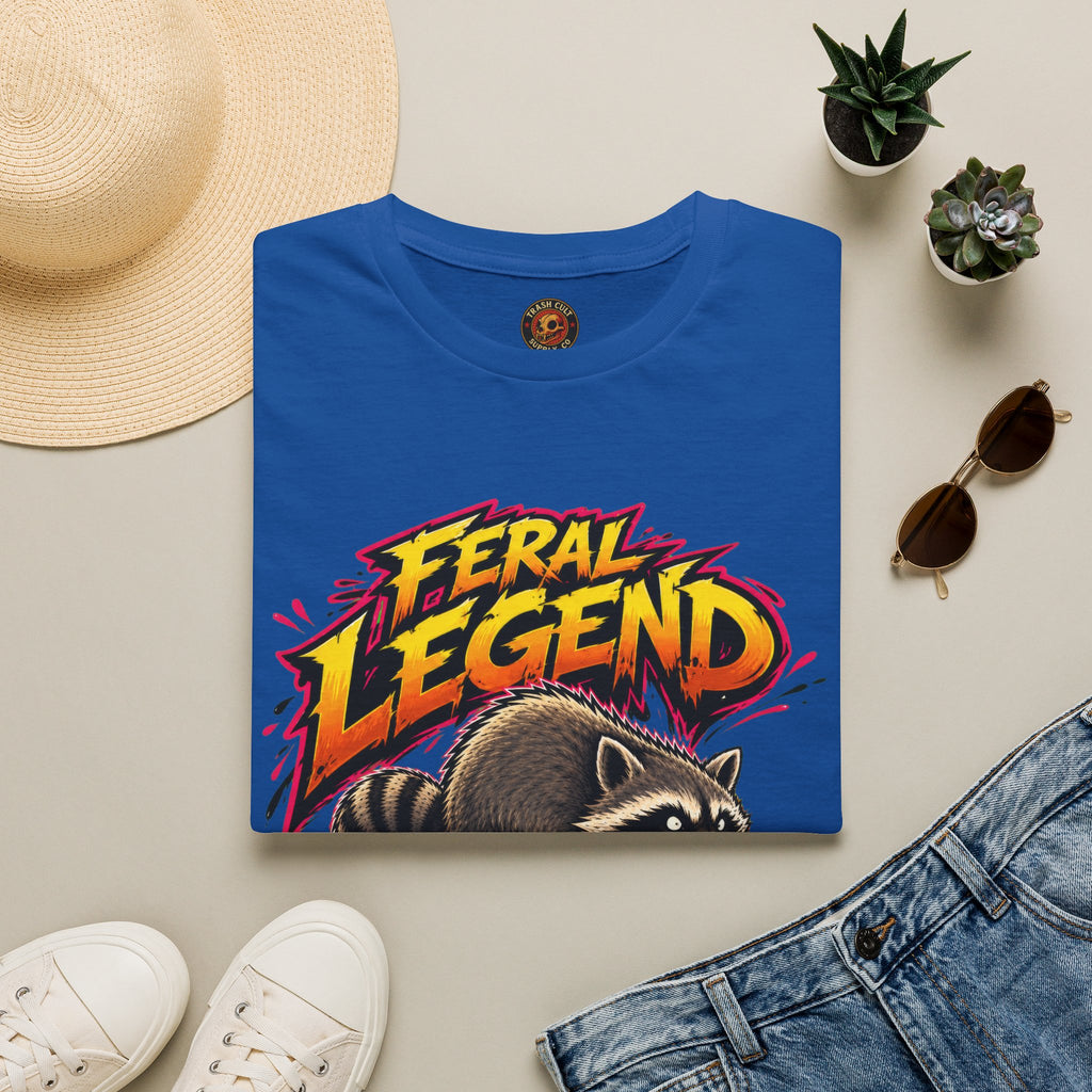 Feral Legend Raccoon Jimothy T-Shirt — Bold Graphic Tee