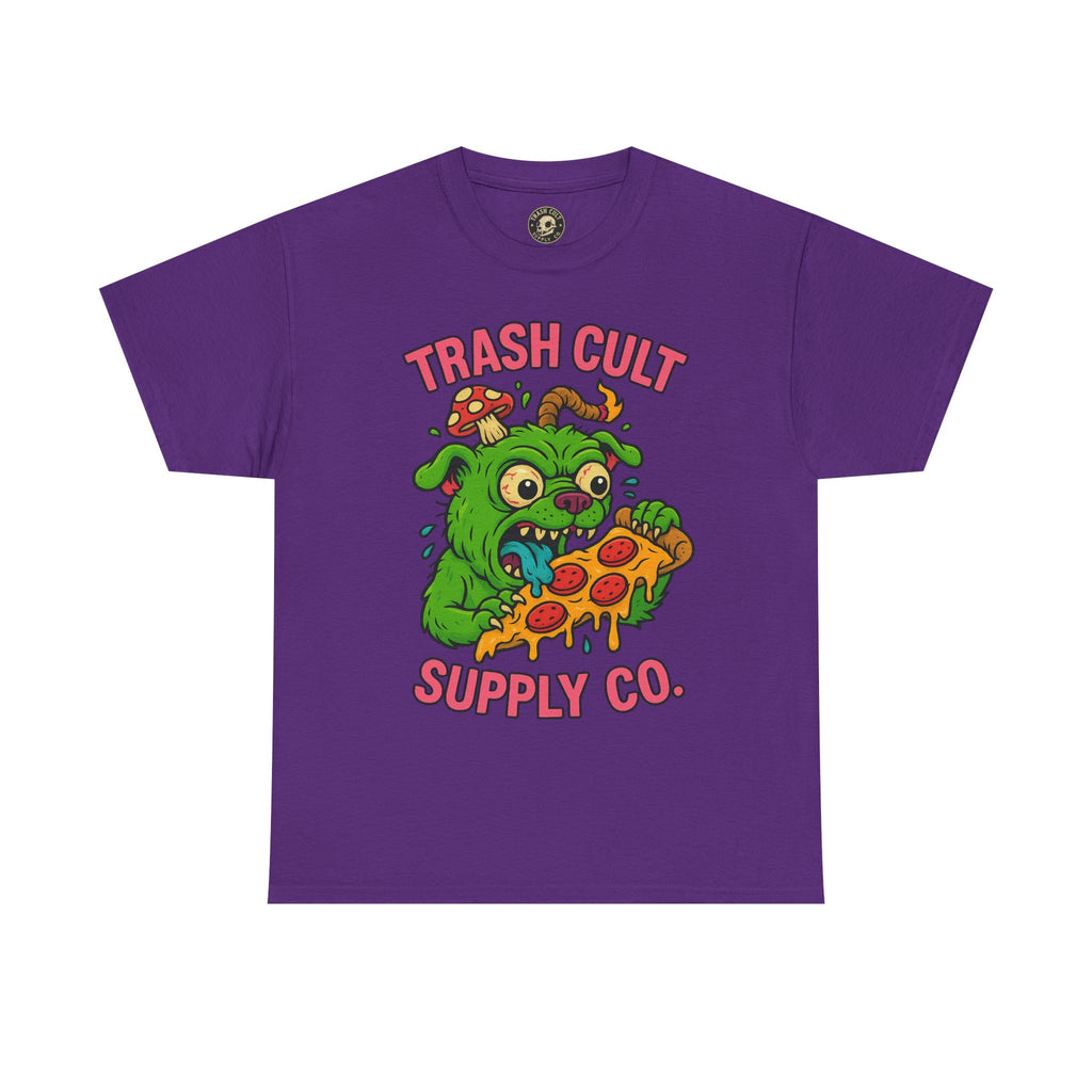 Feral Pizza Monster Shirt – Trash Cult Supply Co | Gildan 5000 Graphic Tee