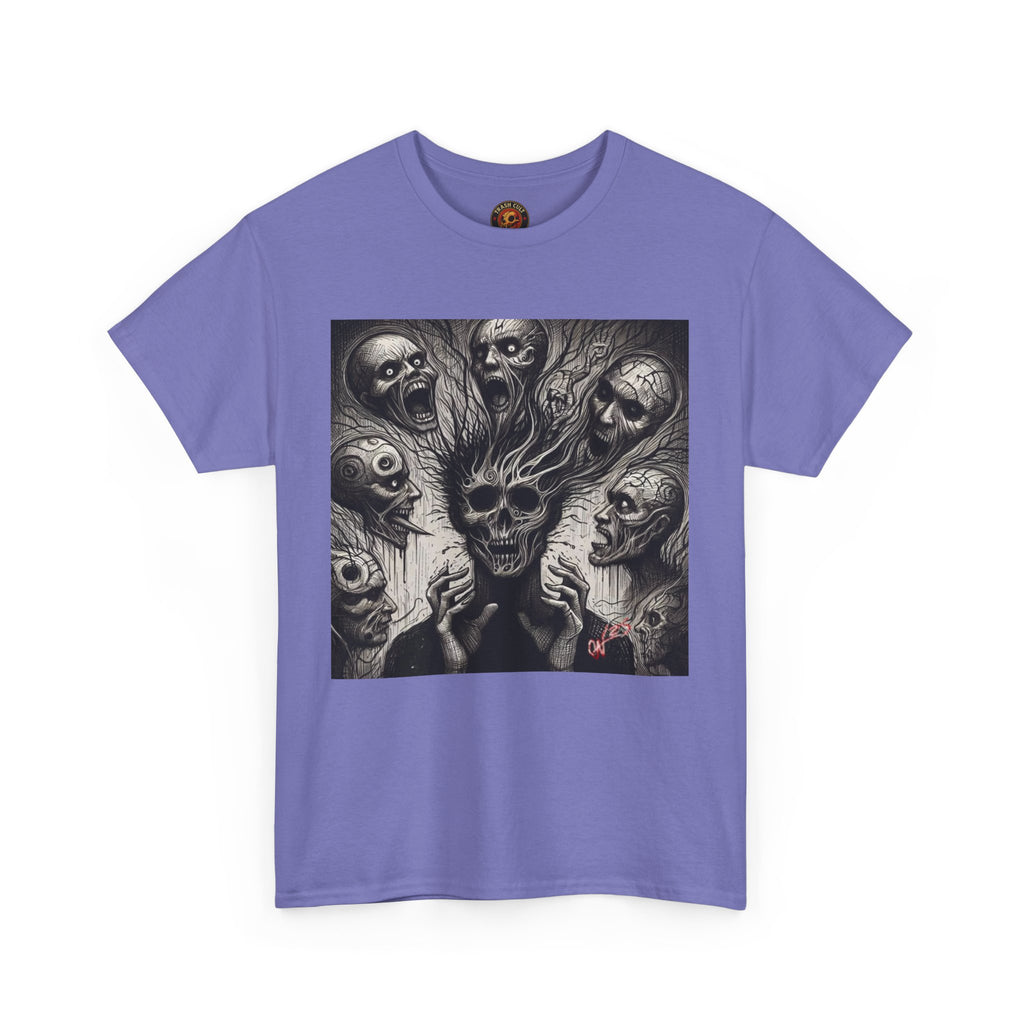 Xian Allen x Trash Cult Shirt – “Voices in the Void” | Horror Skull Scream T-Shirt