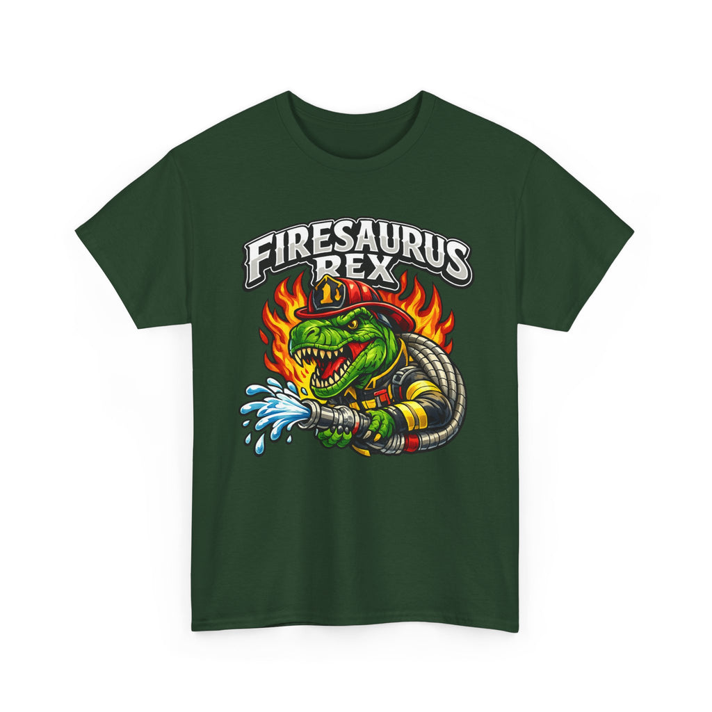 Firesaurus Rex T-Shirt — Funny Firefighter Dinosaur Tee