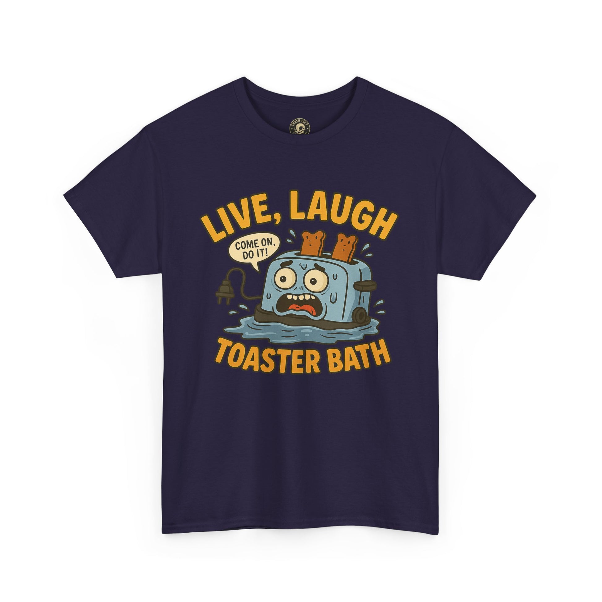 Funny Toaster Bath Tee, Humorous Unisex Shirt, Gift for Friends, Lightweight Cotton Tee, Birthday Party Outfit