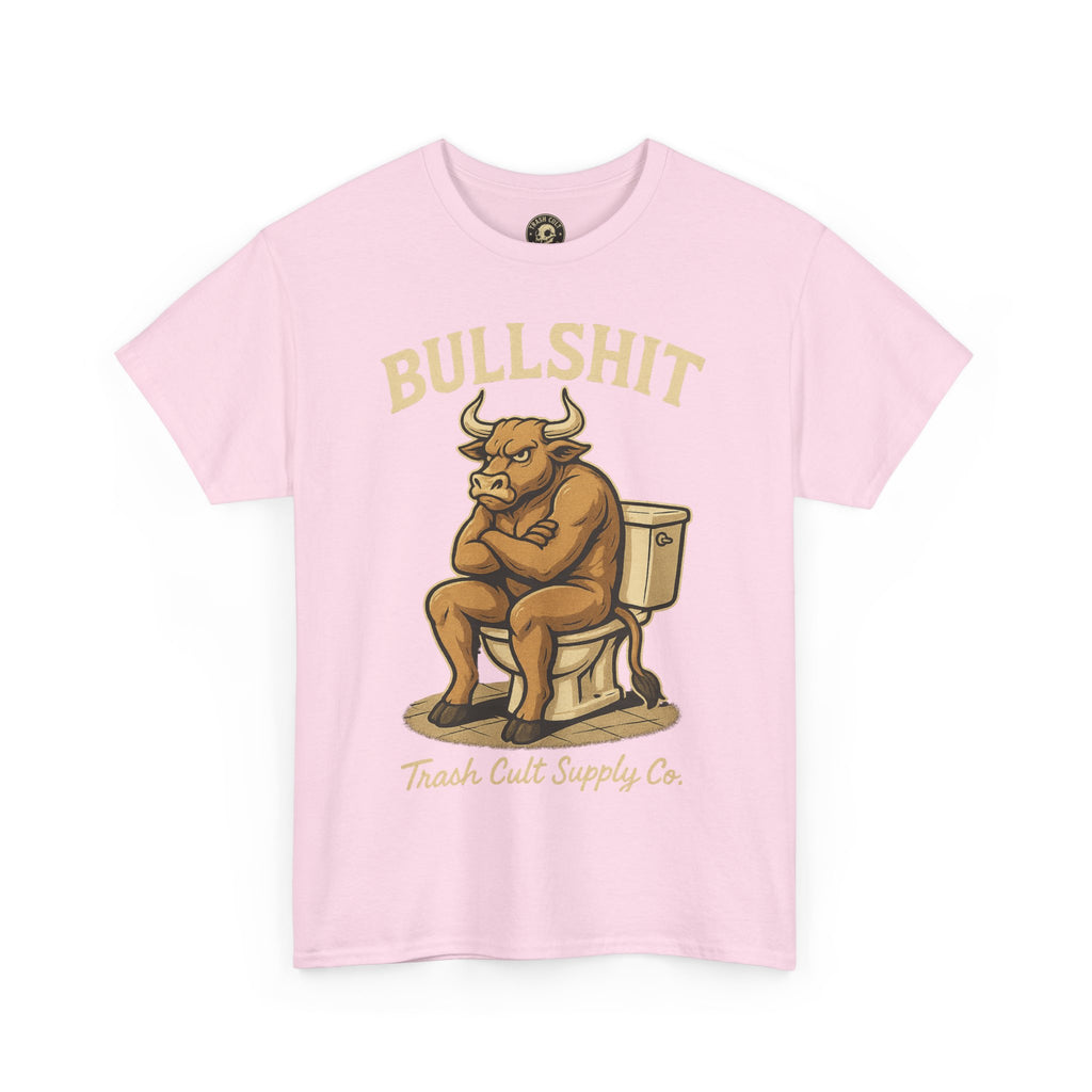 “BULLSHIT” Angry Bull Toilet Tee – Trash Cult Supply Co. | Gildan 5000 T-Shirt
