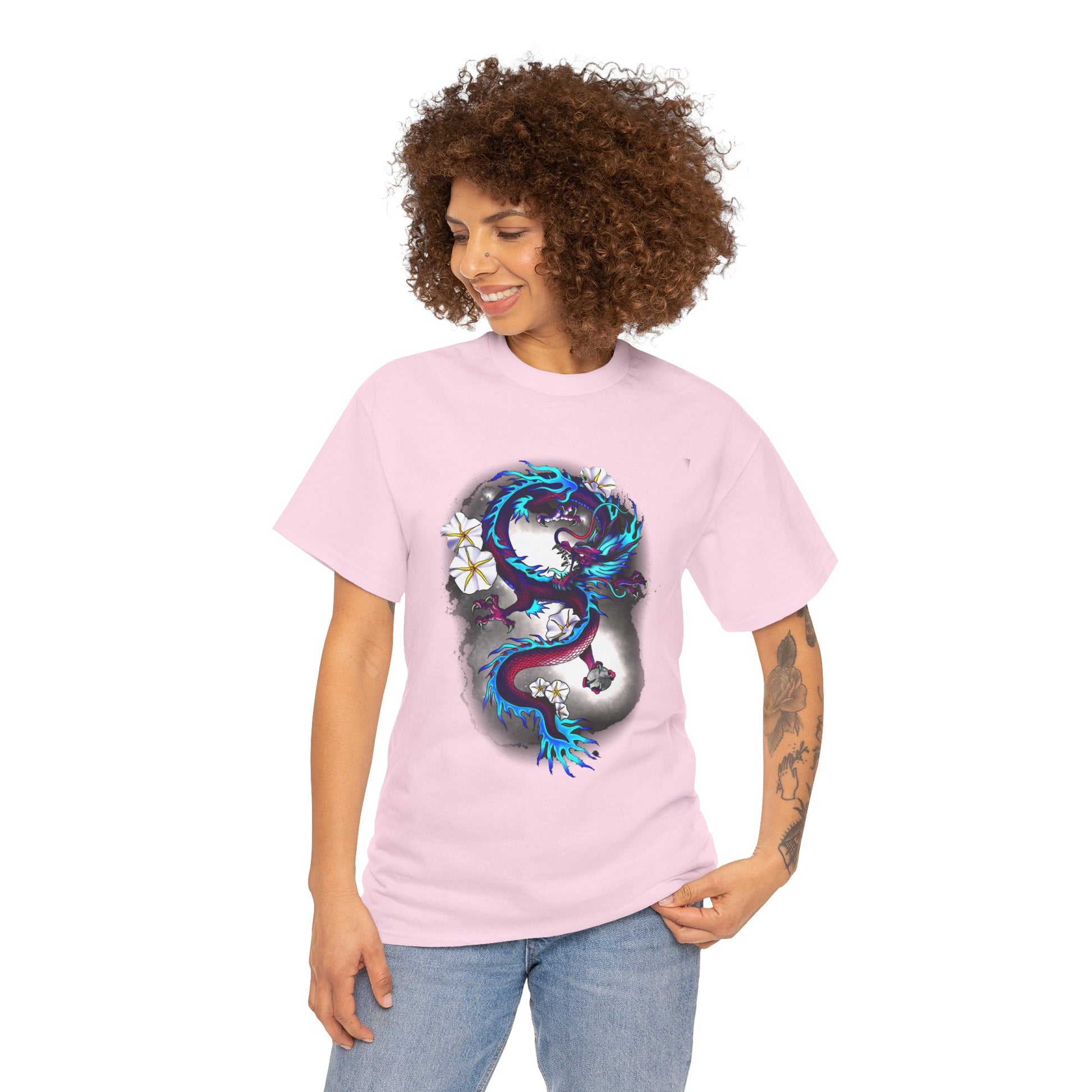 Electric Dragon Tattoo T-Shirt – Lara Davenport x Trash Cult Supply Co. Collab (Gildan 5000)