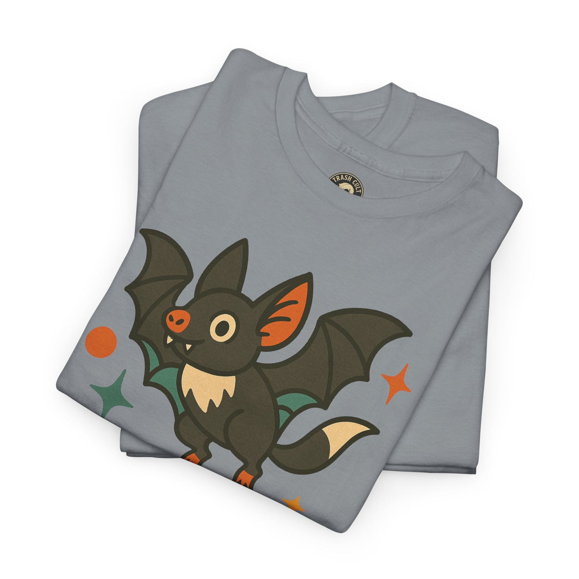 Trash Cult Supply Co. Unisex Heavy Cotton Tee - Fun Graphic Tee for Casual Wear, Perfect Gift for Bat Lovers, Halloween T-Shirt, [...]