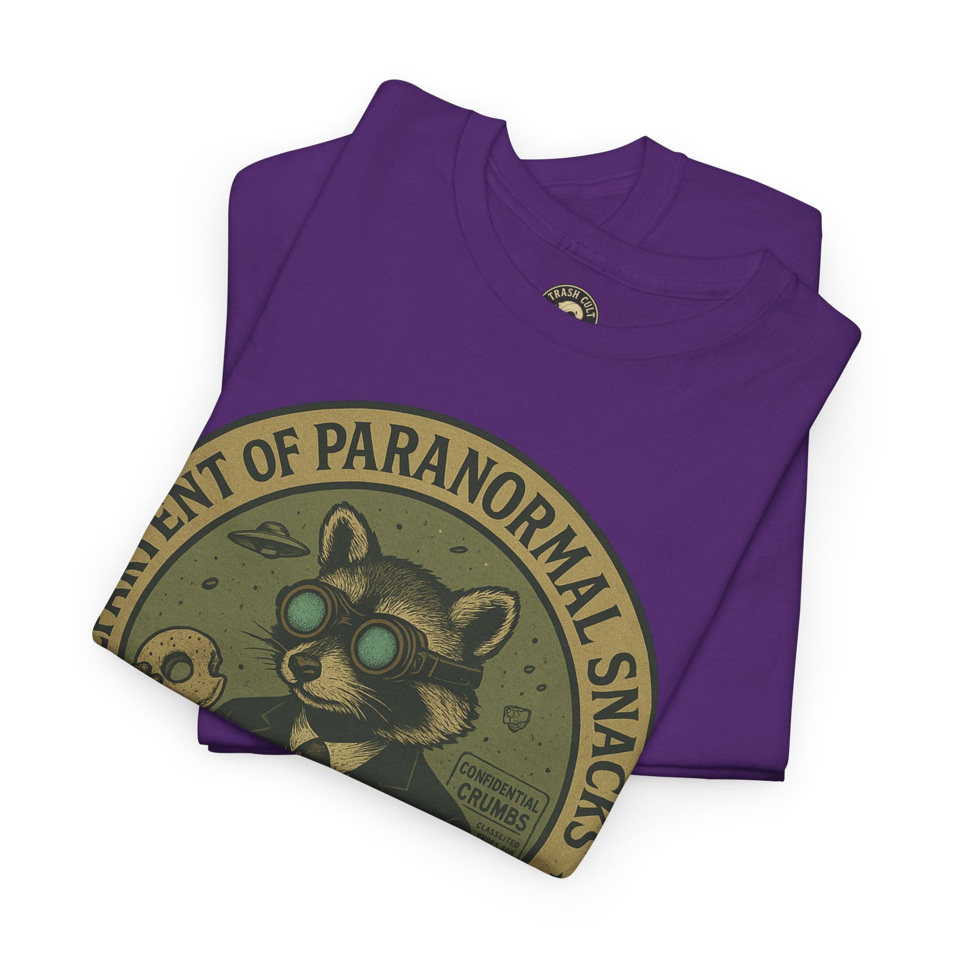Department of Paranormal Snacks Shirt – Trash Cult Supply Co – Vintage Cryptid Division Tee – Gildan 5000