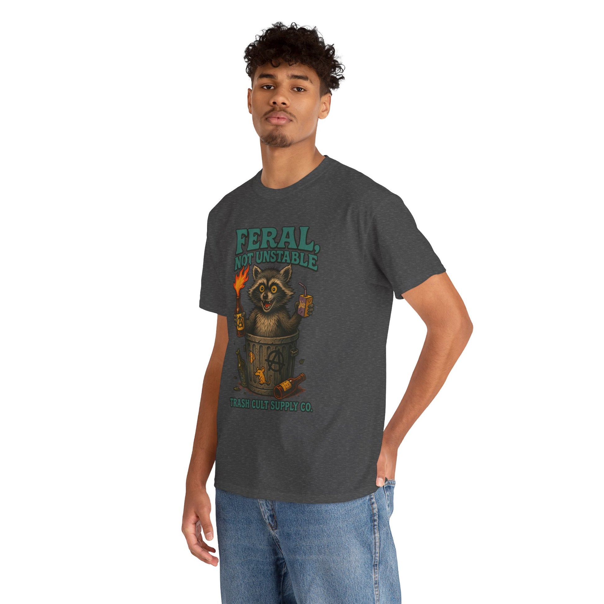Feral Not Unstable Tee, Streetwear Tee, Graphic Shirt, Funny T-Shirt, Humor Clothing, Unique Gift