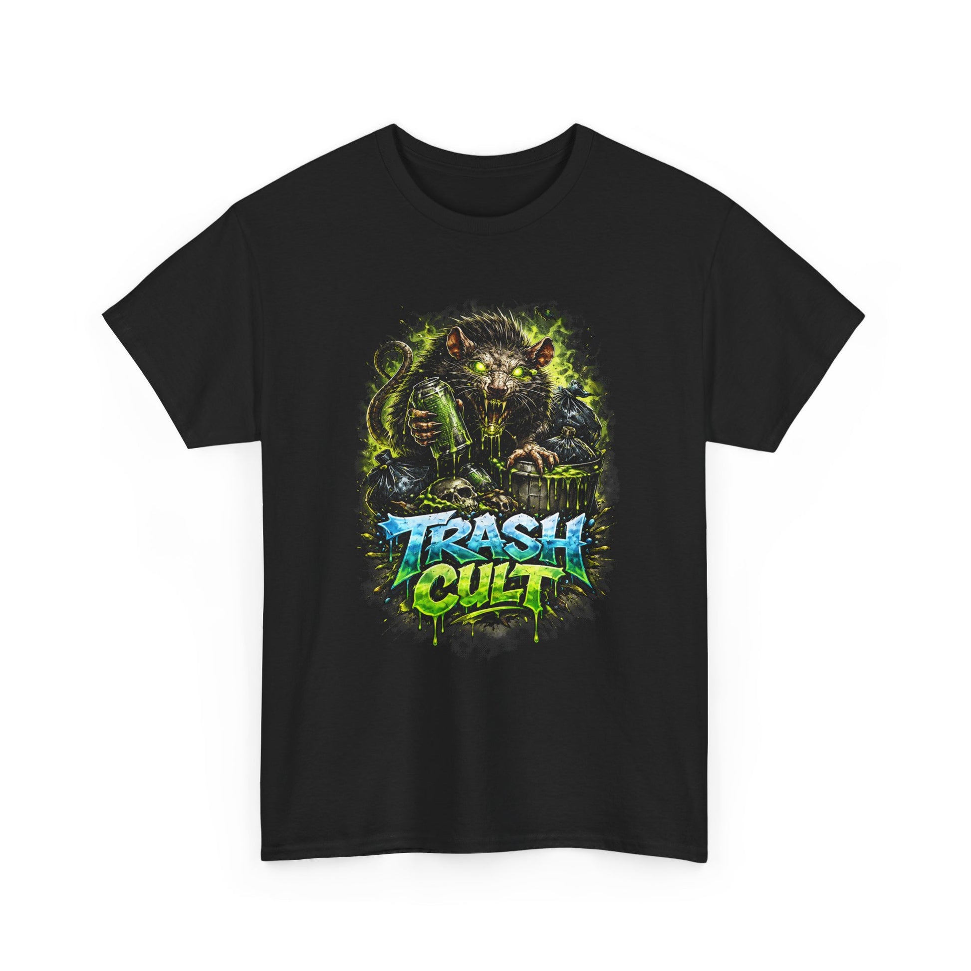Trash Cult Graphic Tee — Neon Monster Streetwear T-Shirt