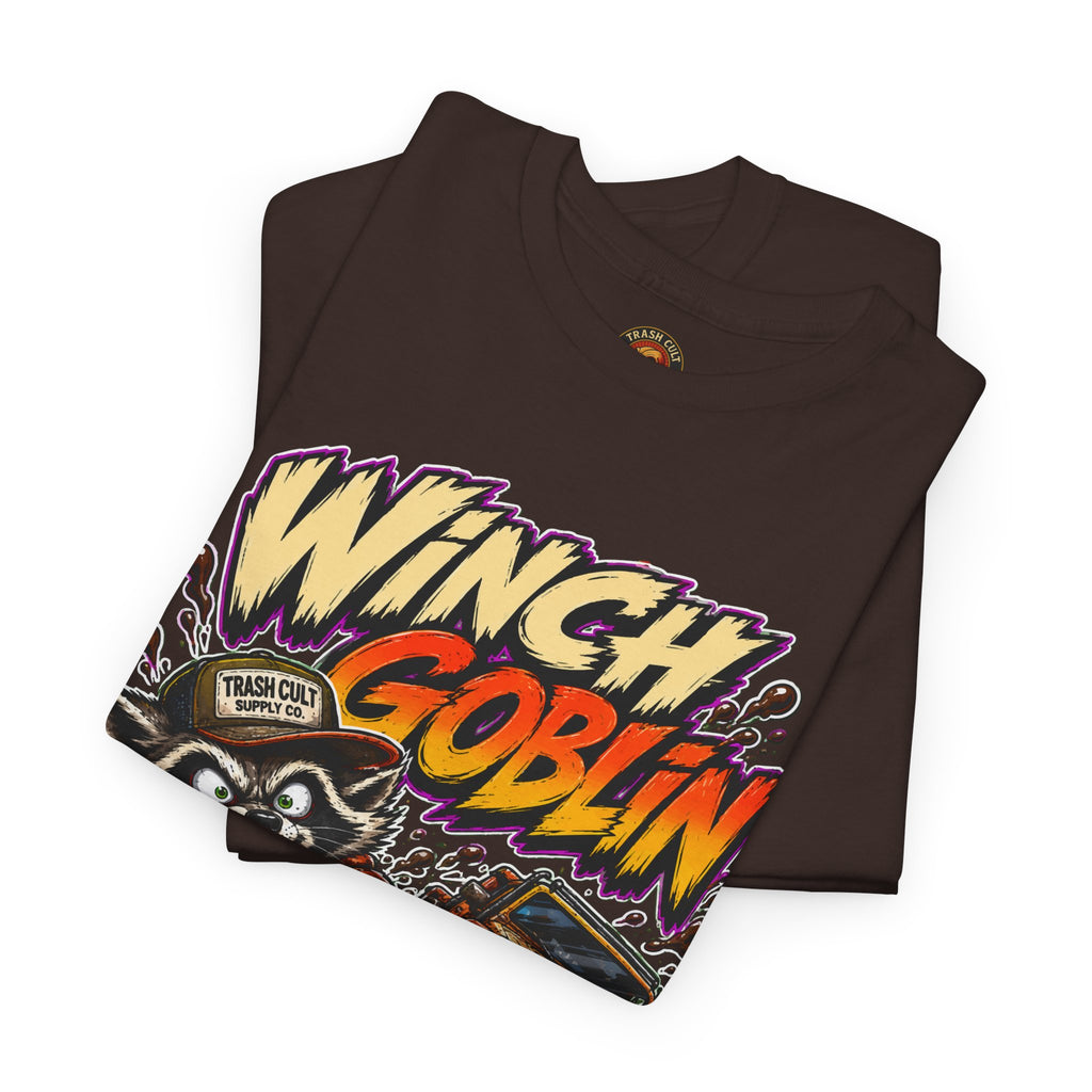 Winch Goblin Tee — Vintage Tow Truck Mechanic Graphic Shirt