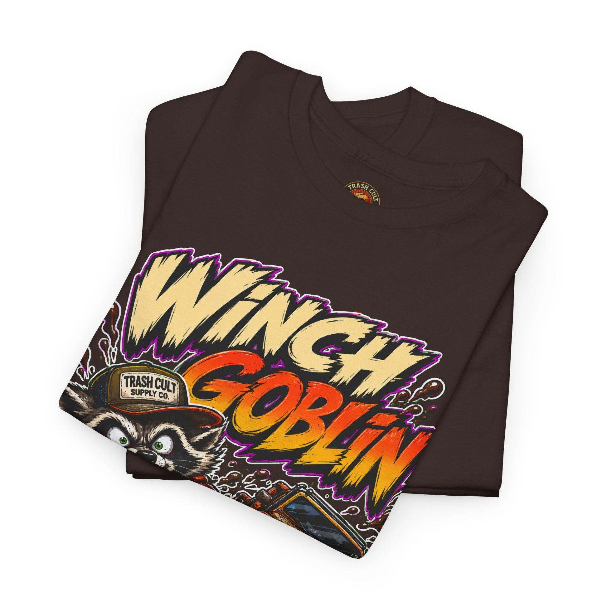 Winch Goblin Tee — Vintage Tow Truck Mechanic Graphic Shirt