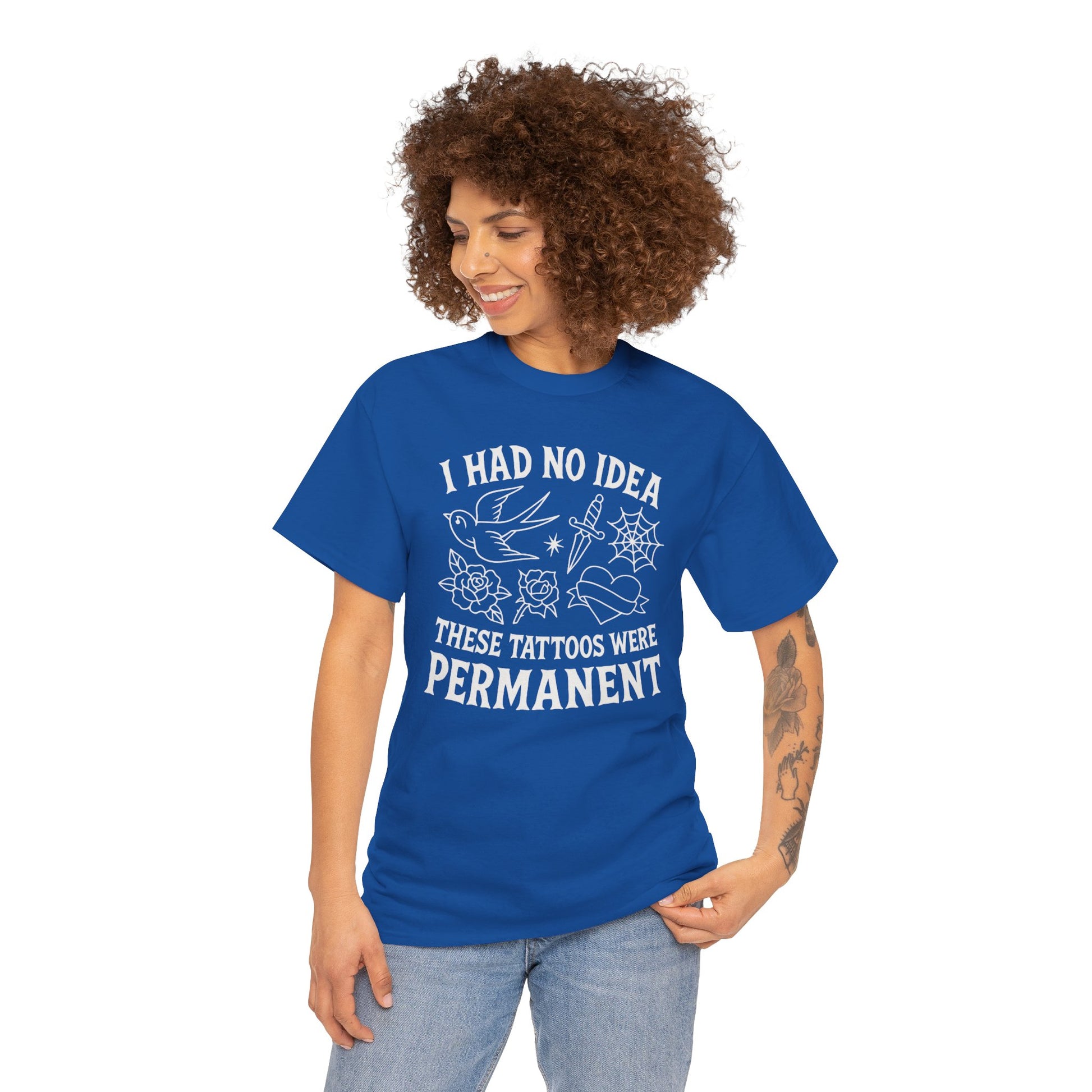 I Had No Idea These Tattoos Were Permanent Shirt – Funny Tattoo Flash Tee – Gildan 5000